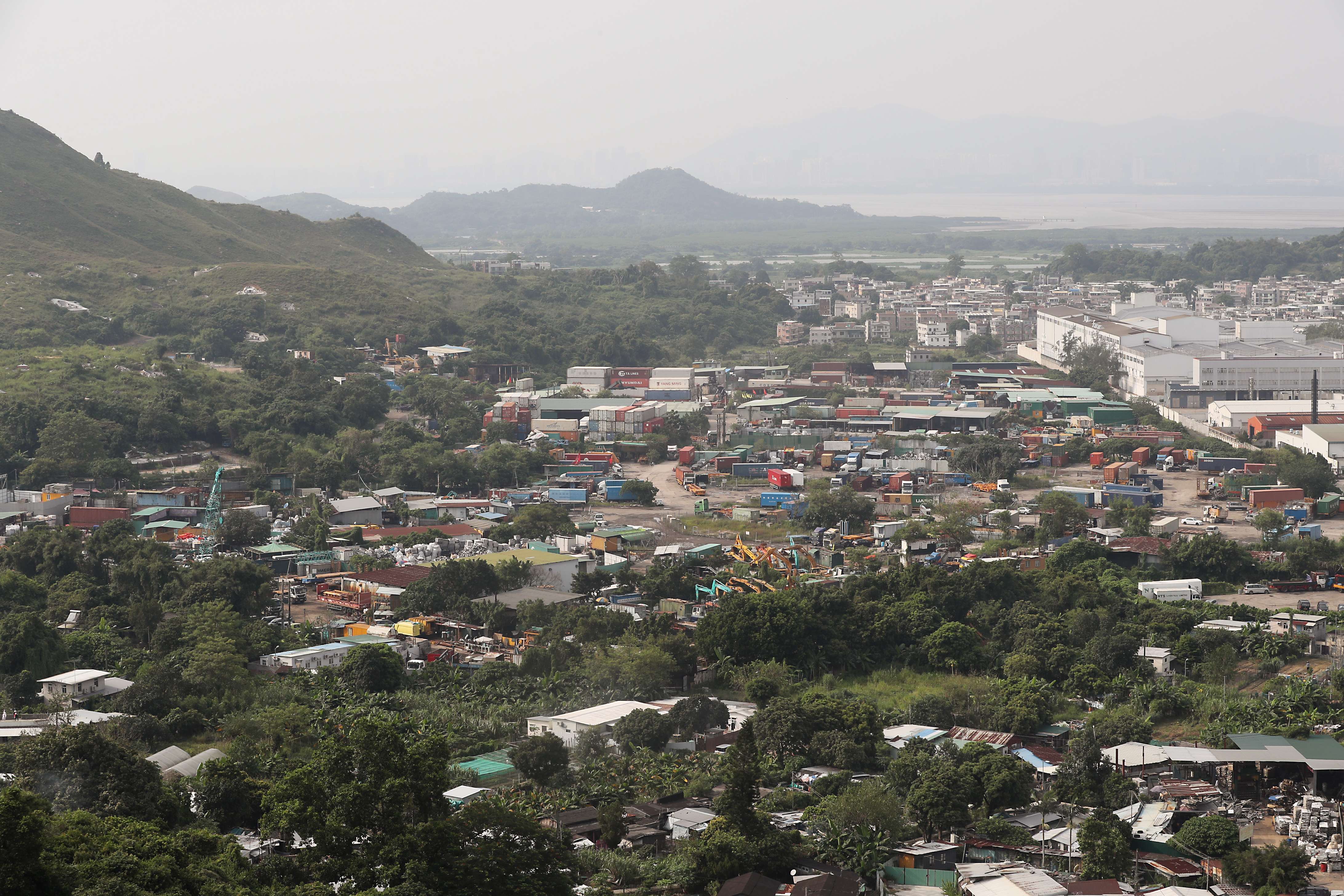 The project on the brownfield site in Wang Chau was dropped after opposition from rural leaders. Photo: Edward Wong