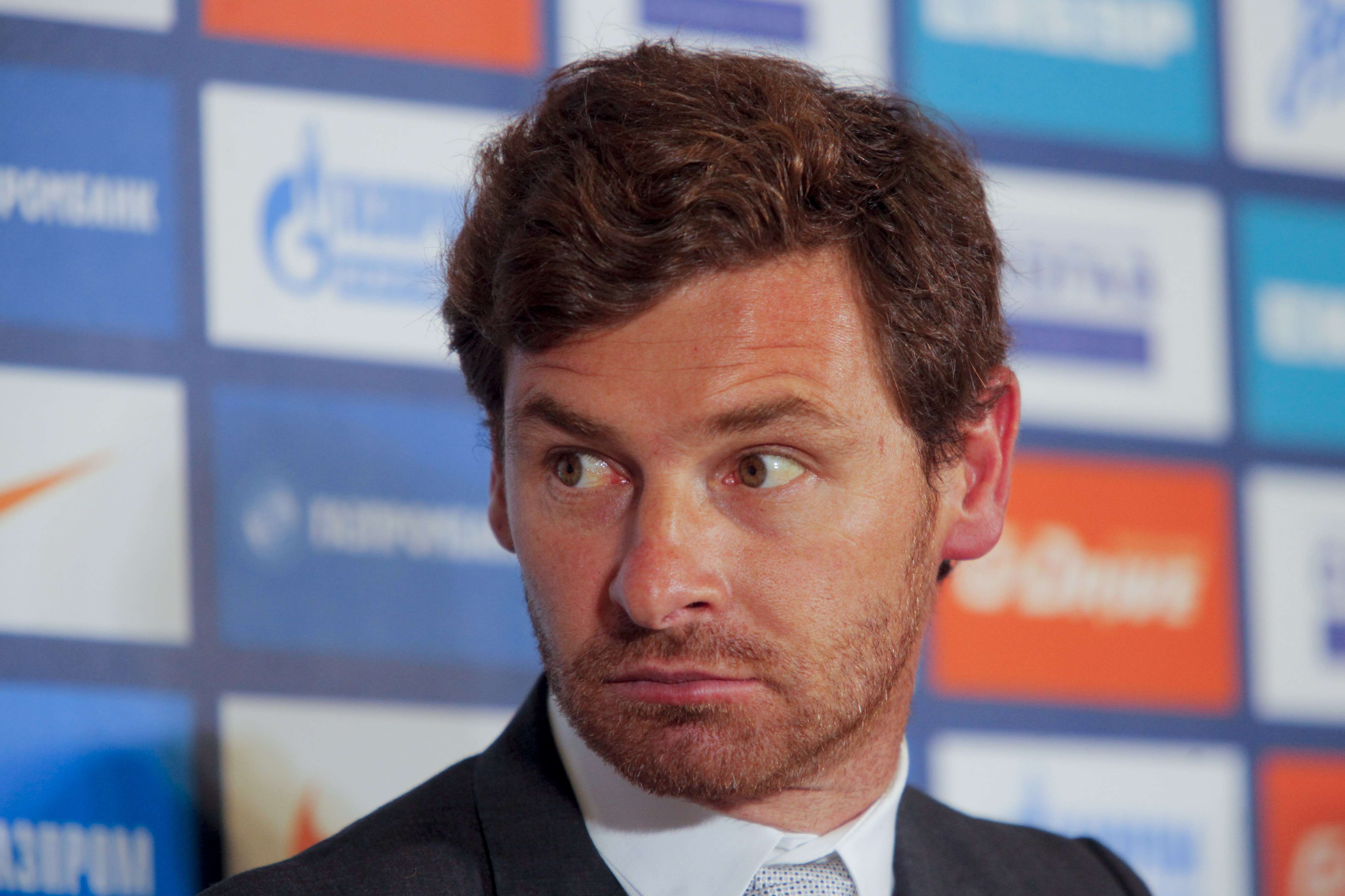 Andre Villas-Boas of Portugal attends a press conference as newly appointed head coach of Russia's Zenit St.Petersburg soccer club on Thursday, March 20, 2014 in St. Petersburg, Russia. (AP Photo/ Elena Ignatyeva)