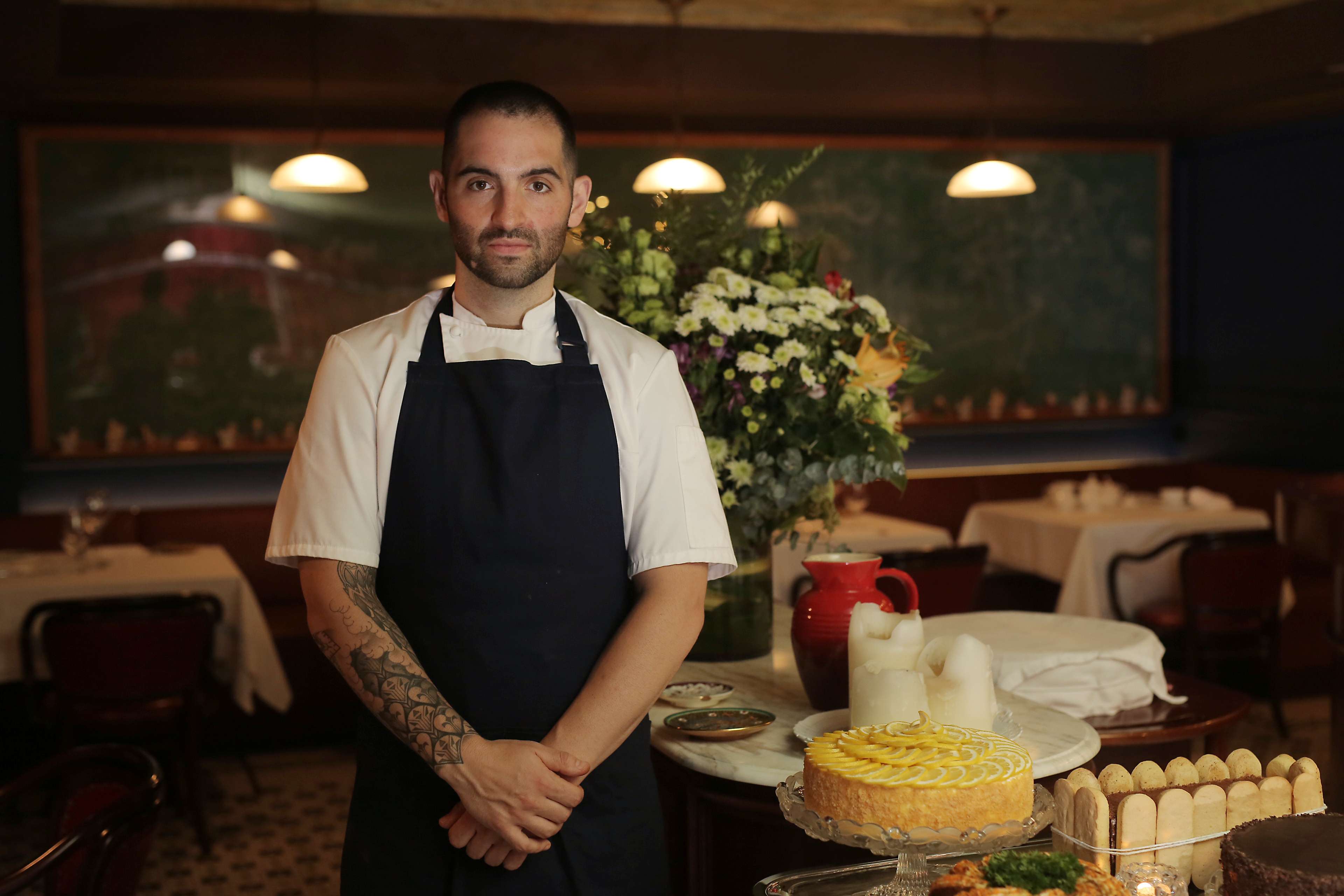 Mario Carbone, founder of Carbone, in his restaurant in Central. Photo: Paul Yeung