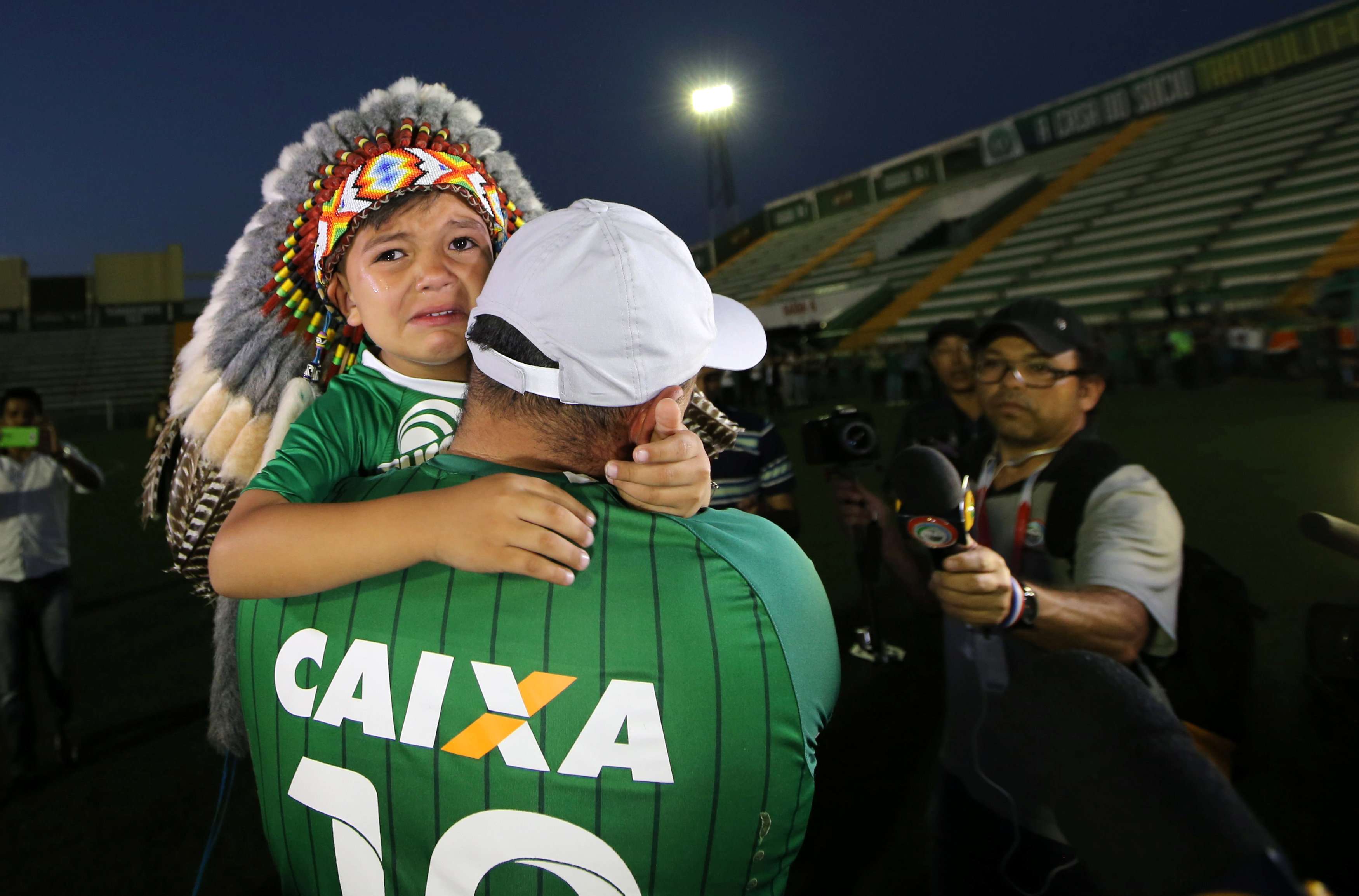 A fan of Chapecoense soccer team. Photo: Reuters