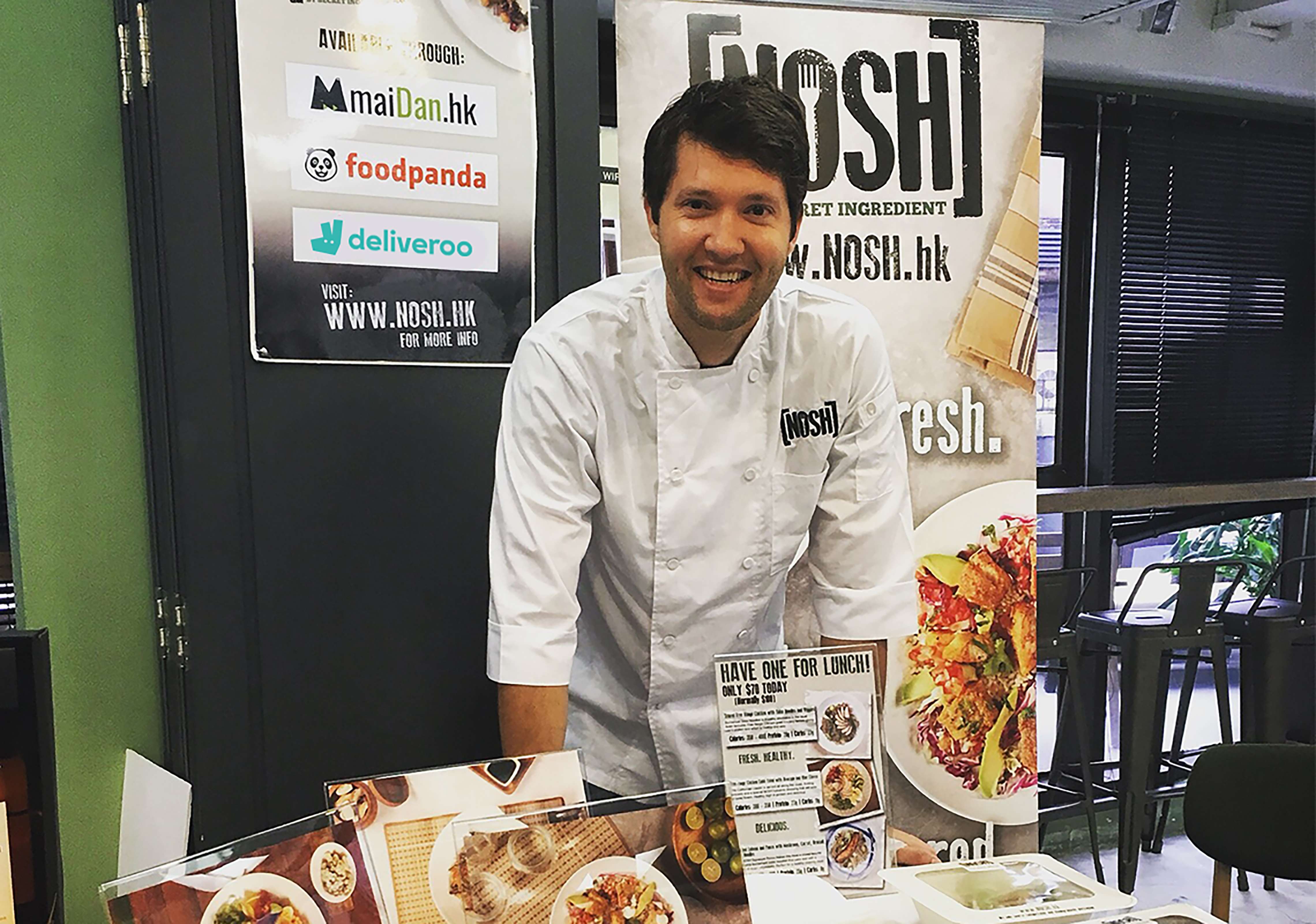 Maximilian Von Poelnitz says Nosh sells more than 2,000 meals a week and has seen month-on-month growth of 17 per cent. Photo: Nosh