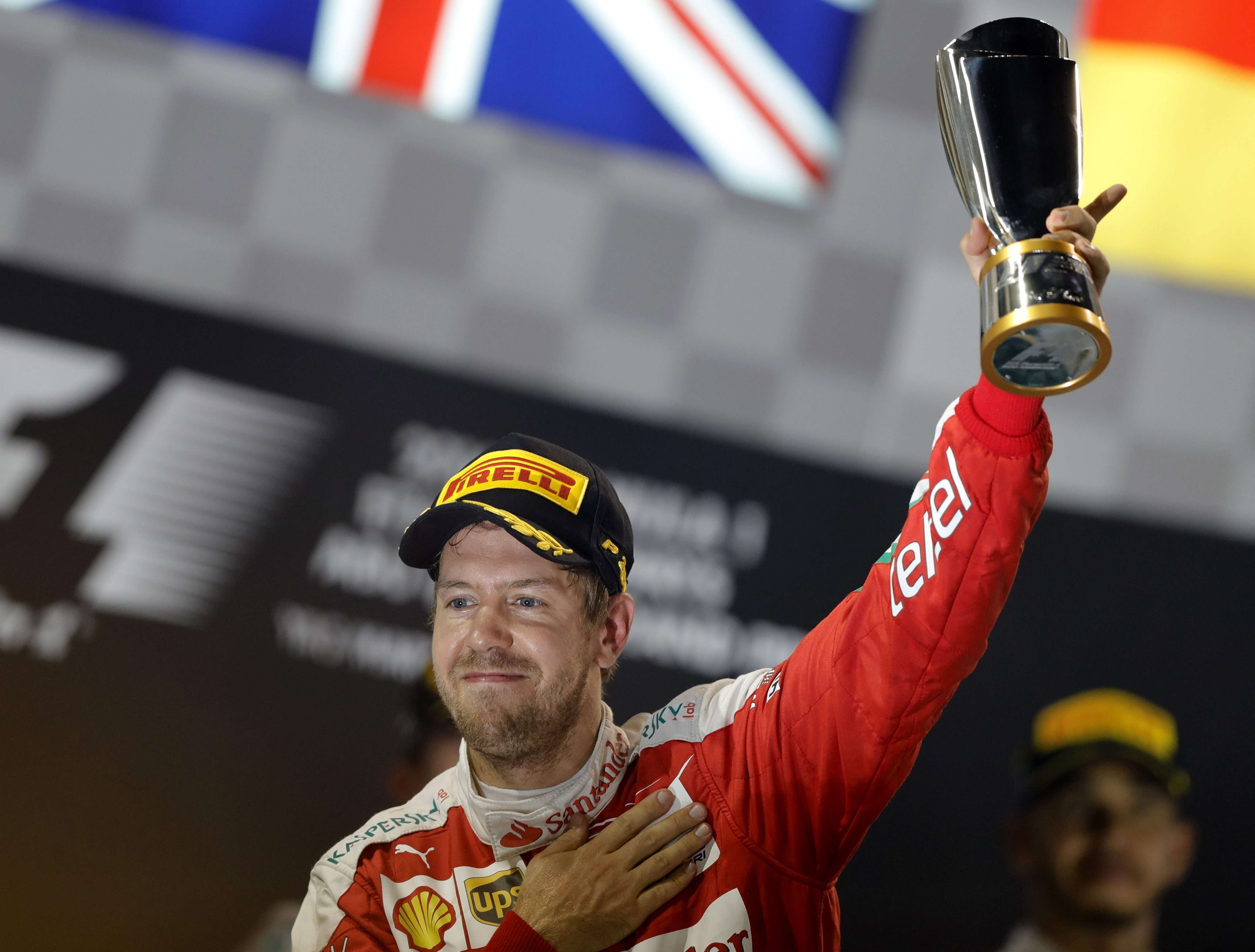 Sebastian Vettel is staying at Ferrari next year. Photo: EPA