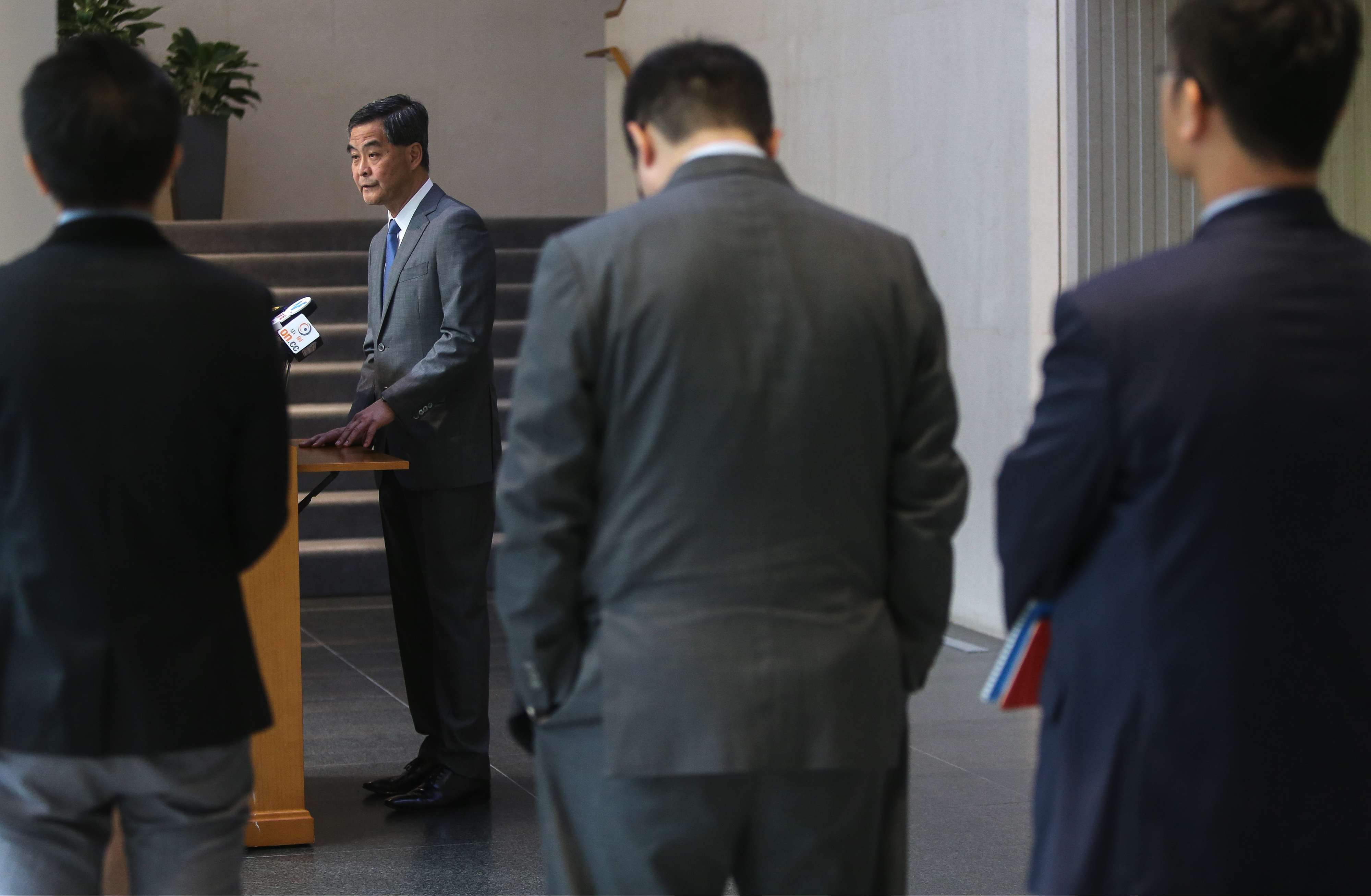 Chief Executive Leung Chun-ying has announced he will not seek re-election. Photo: Sam Tsang