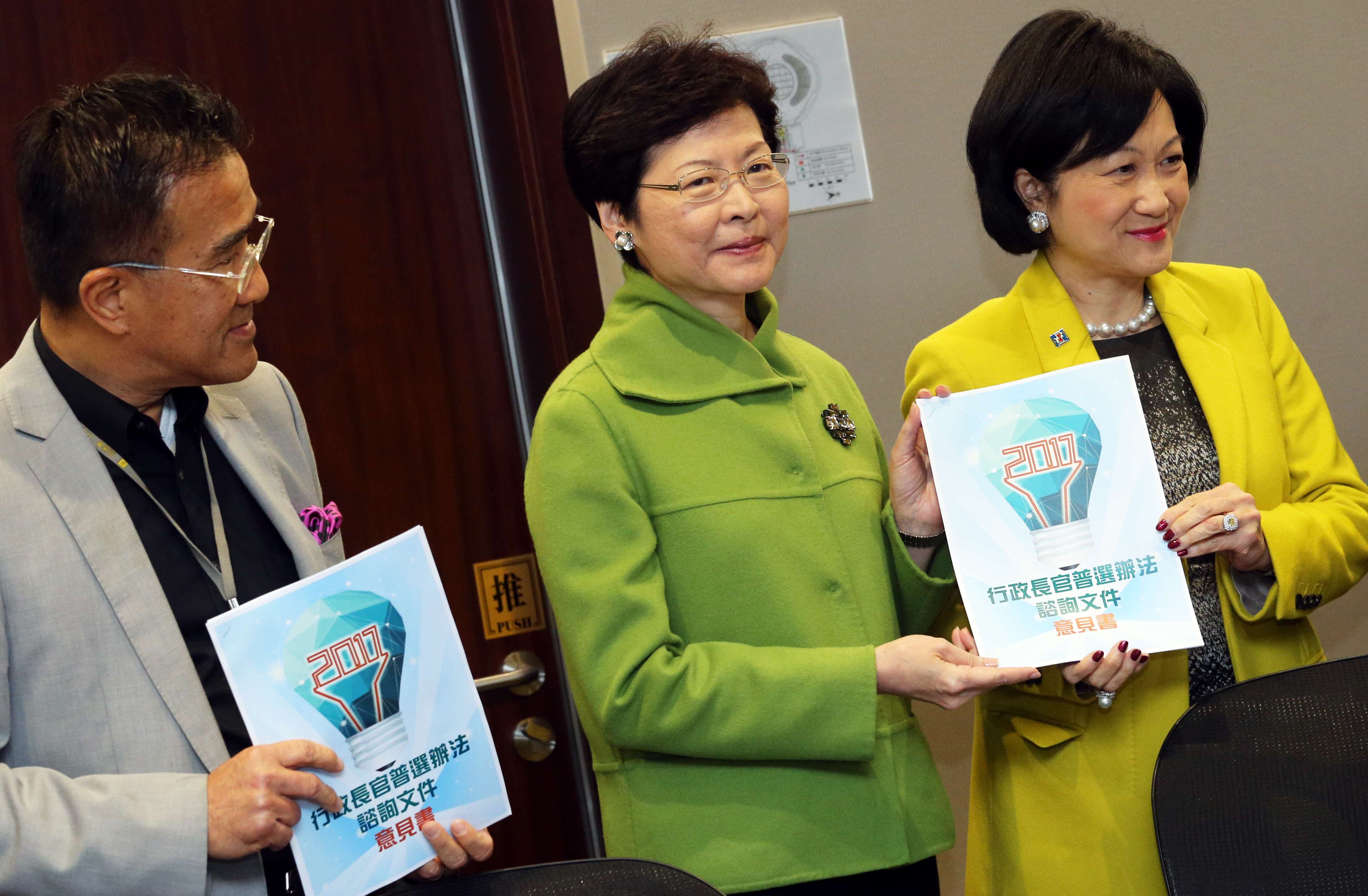 Carrie Lam (left) and Regina Ip have both been targets of online scorn after they indicated they may run for the post of Hong Kong chief executive. Photo: David Wong