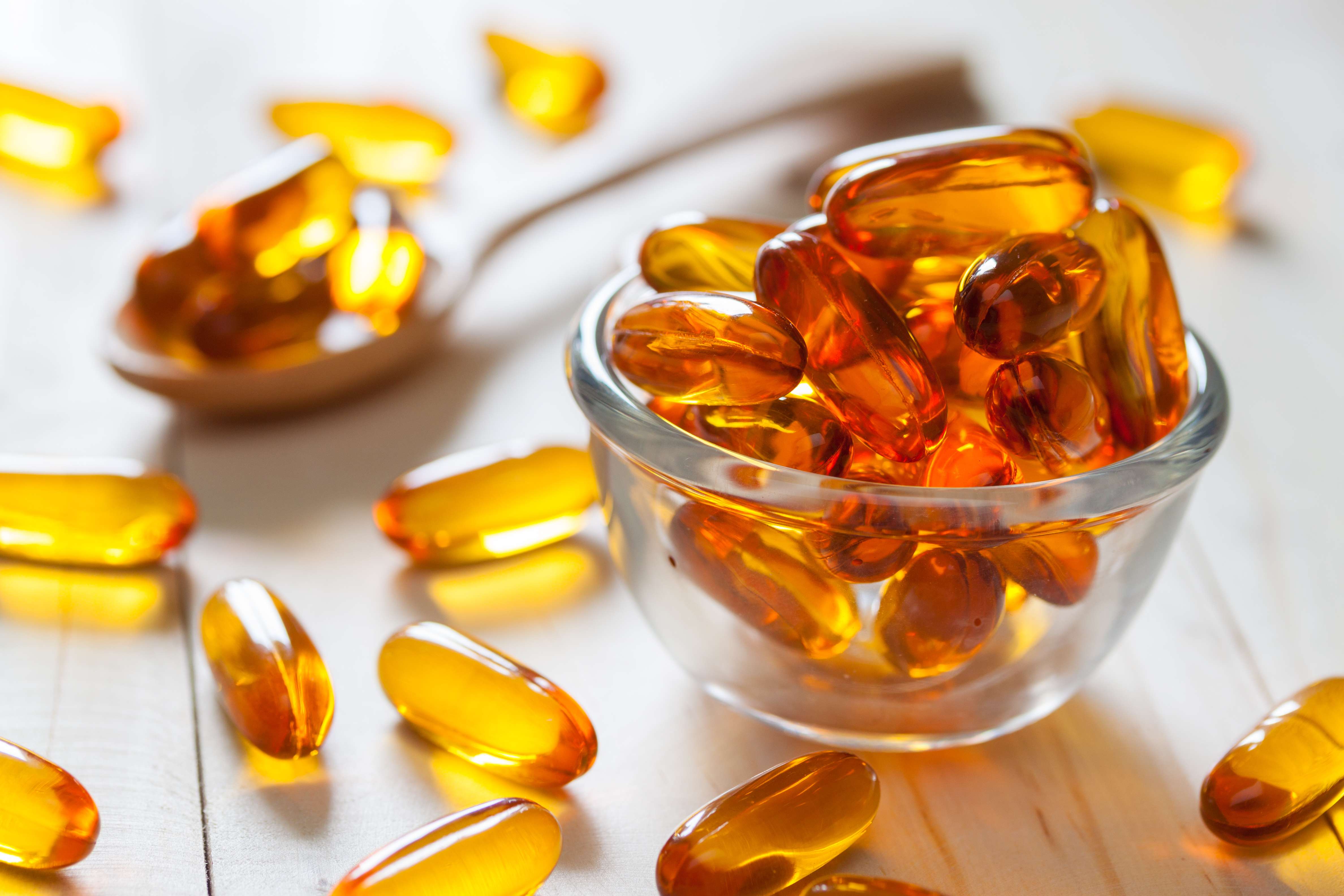 Fish oil capsules are a good vitamin D supplement.