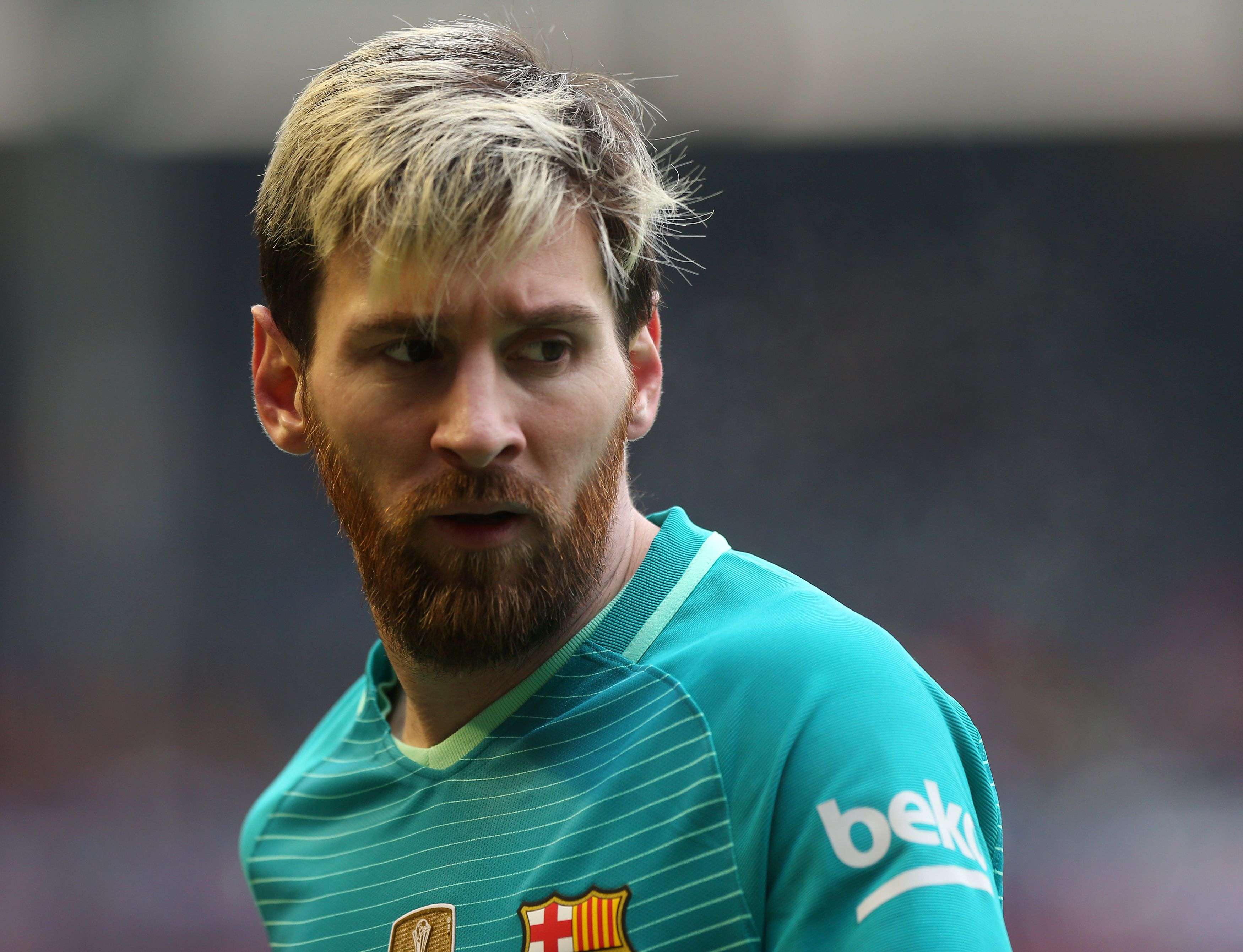 Barcelona's Argentinian forward Lionel Messi is negotiating a new deal. AFP