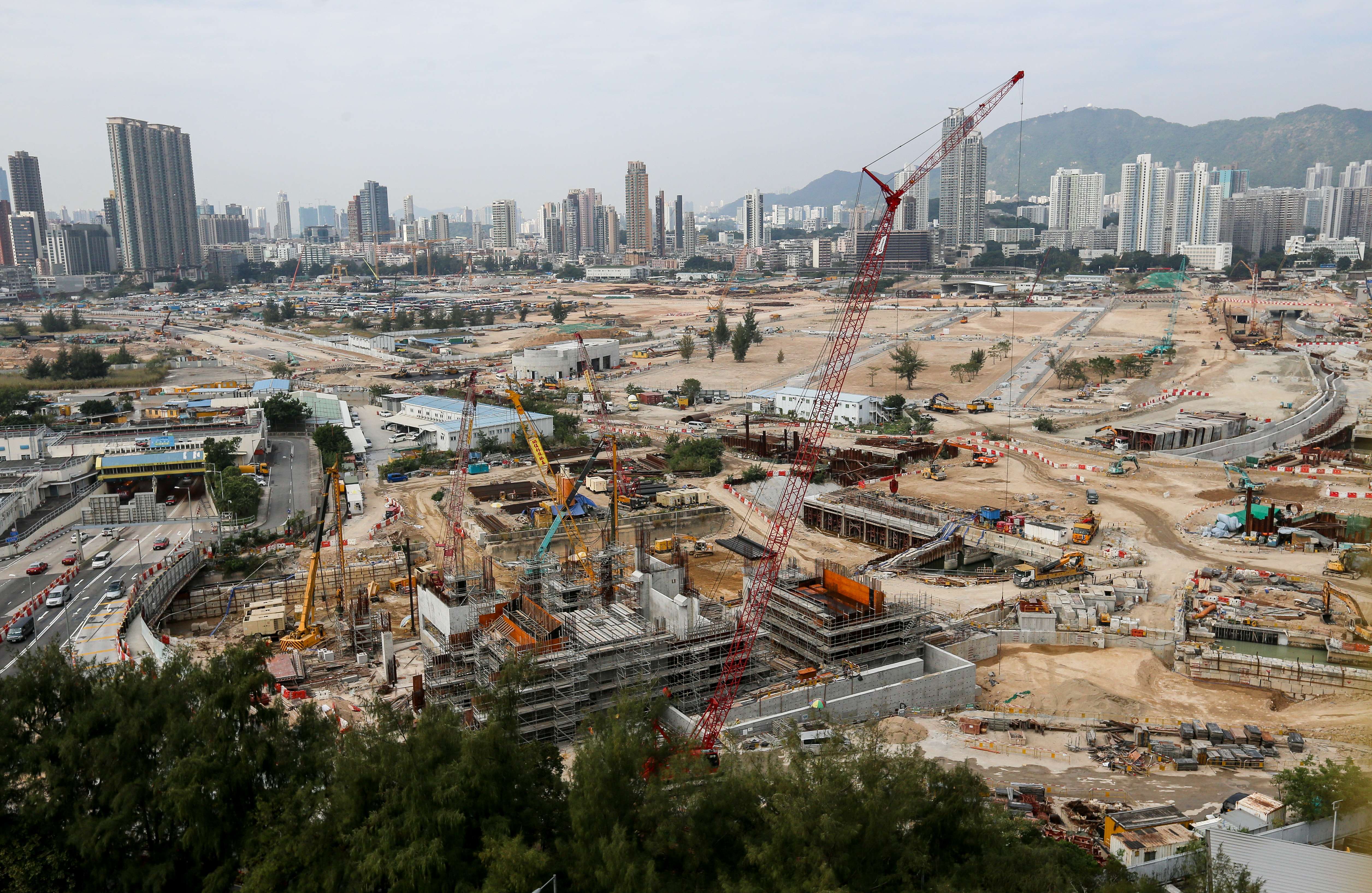 This image shows the construction site NKIL6562 Kai Tak Area 1L at Kai Tak inland area. Photo: Dickson Lee