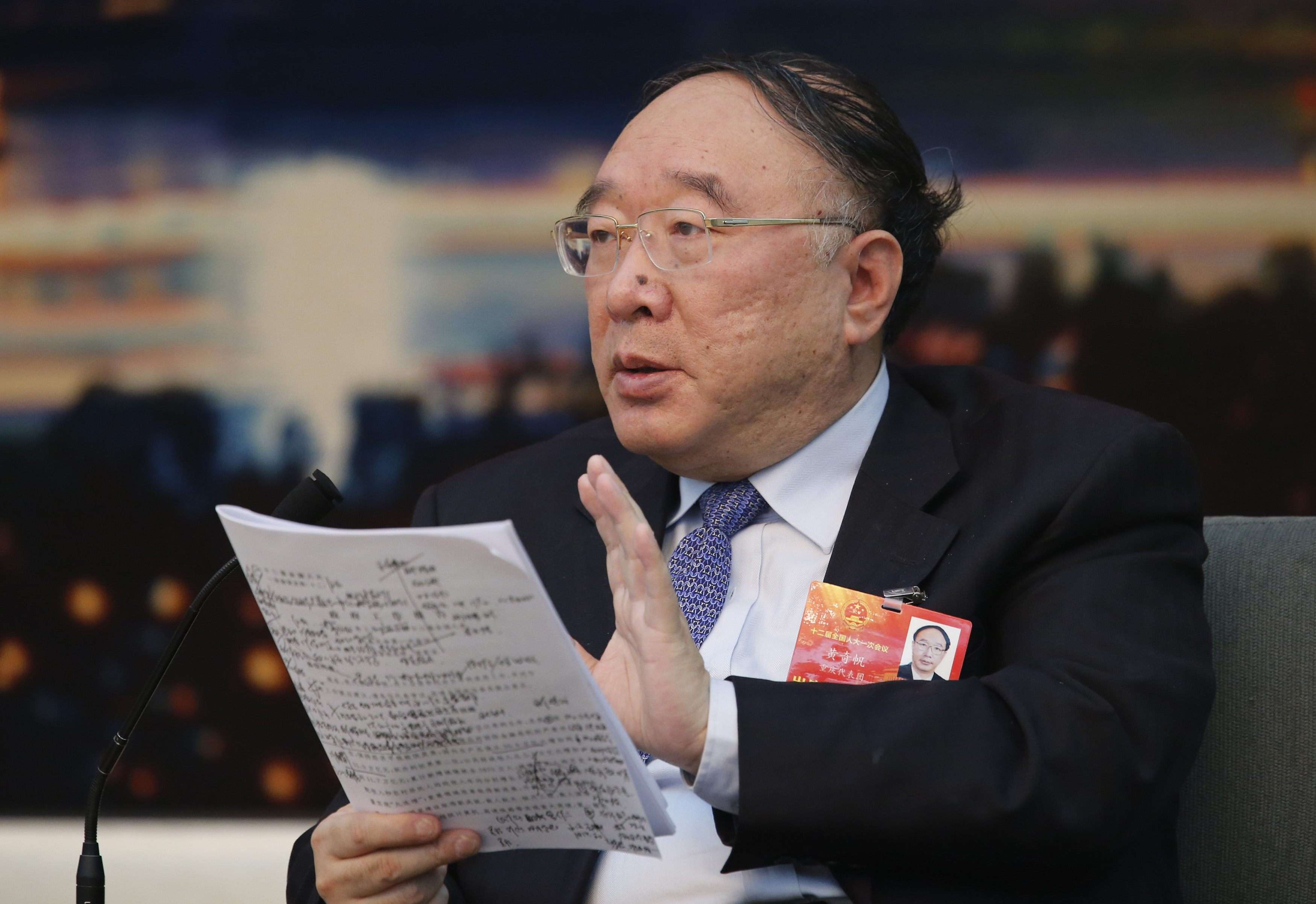 Huang Qifan’s major achievements in Chongqing included developing an electronics industry to cut its reliance on coal and steel,. Photo: Reuters