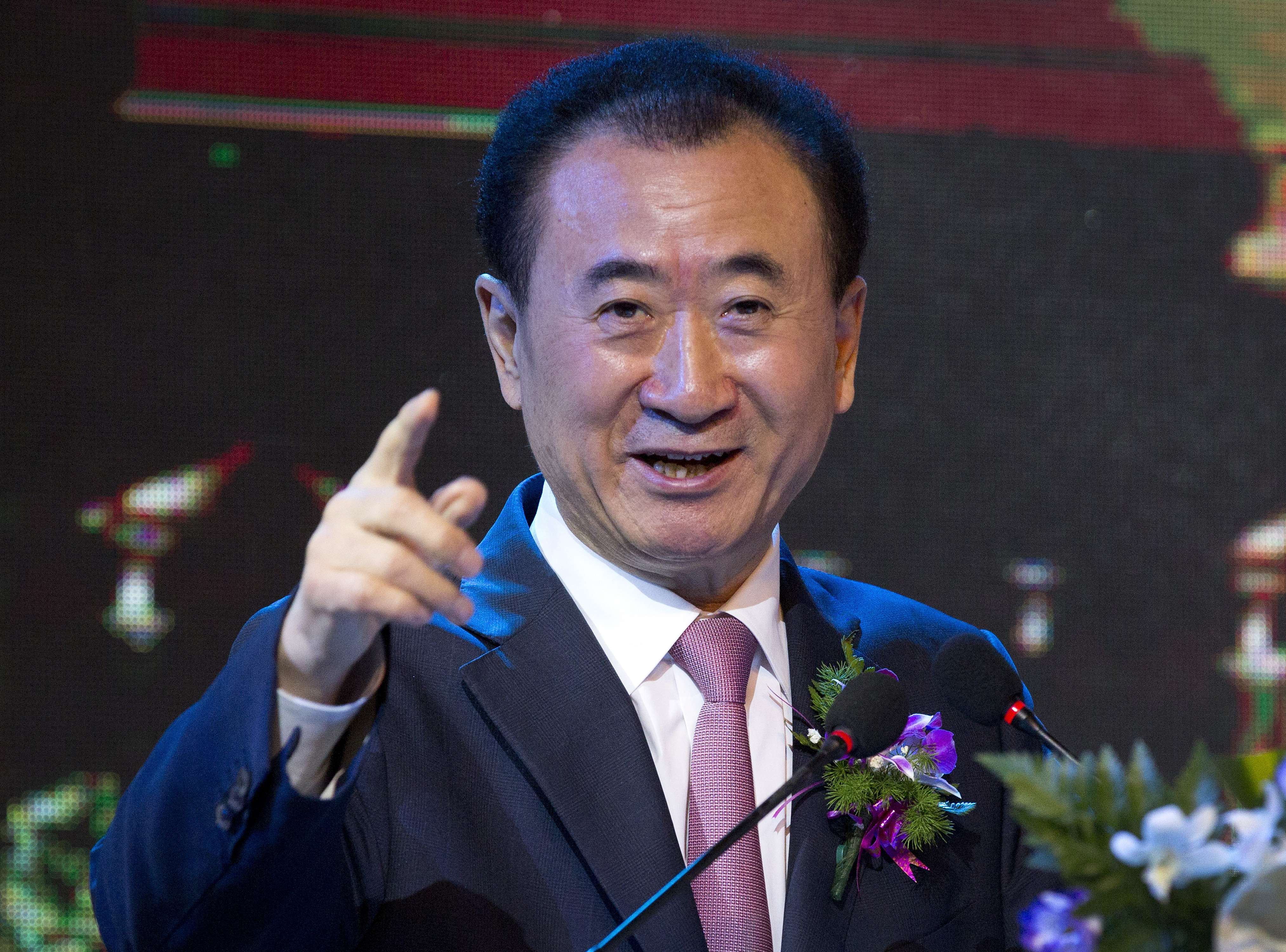Wang Jianlin, chairman of Wanda Group, in June 2016. Photo: AP