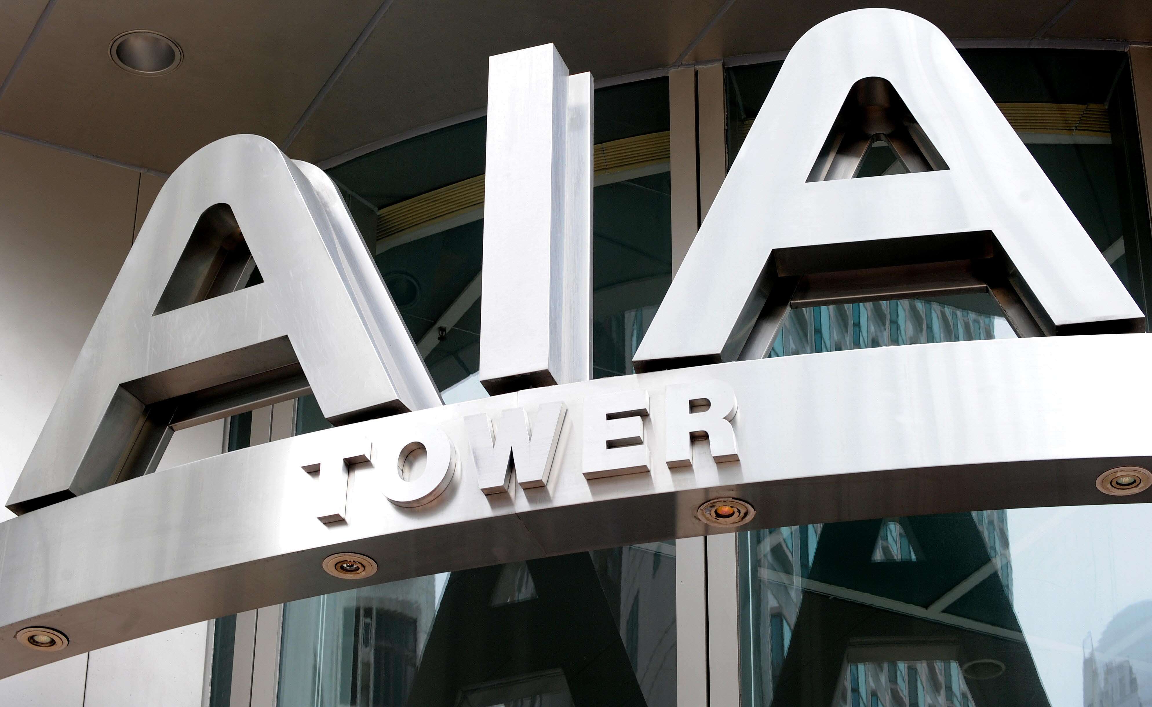 The share price of AIA Group, the largest life insurer in Hong Kong, has slid 20 per cent from its peak in October. Photo: AFP