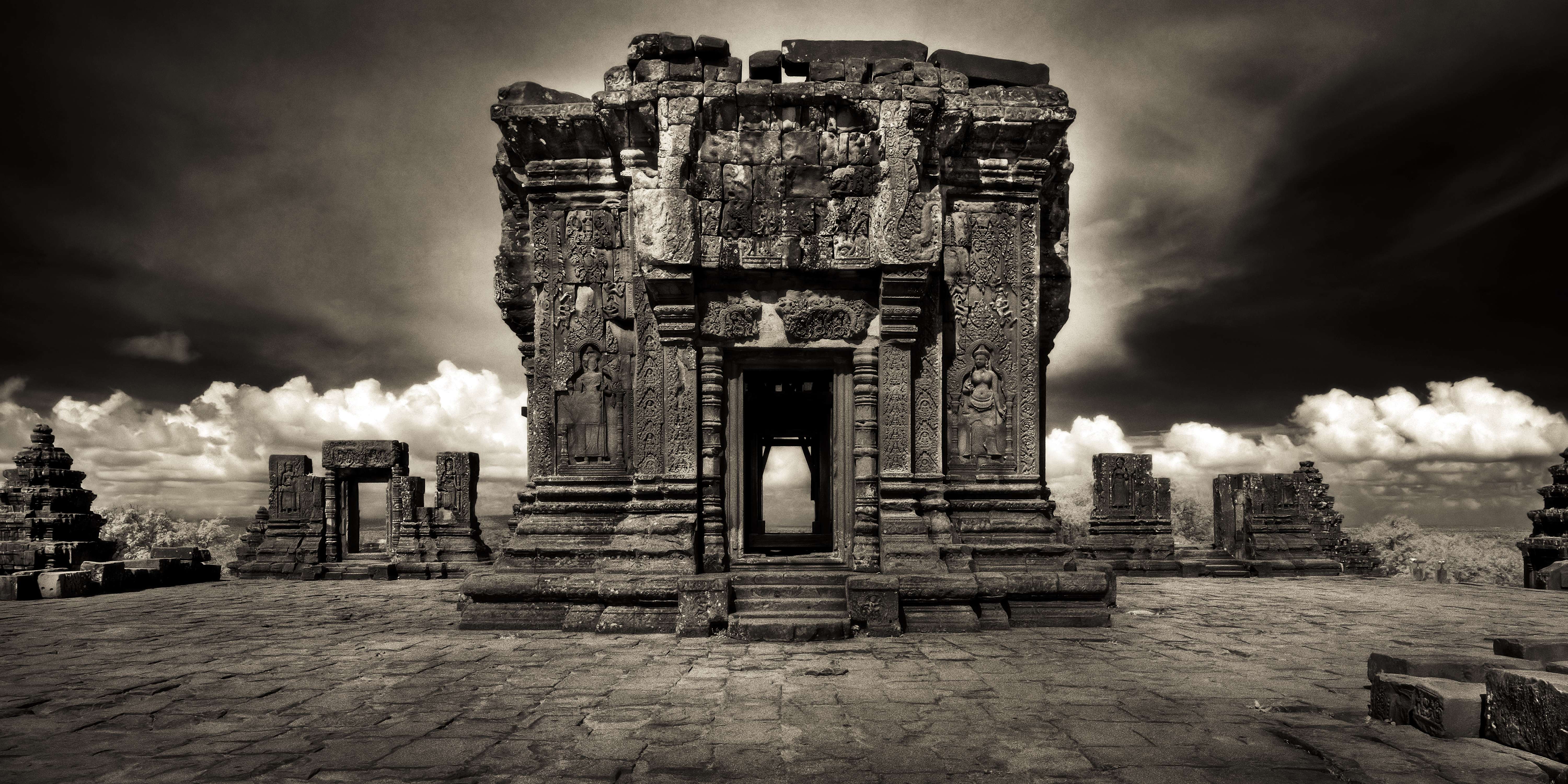 American John McDermott’s use of infrared film captures an otherworldly perspective of the Cambodian temple complex