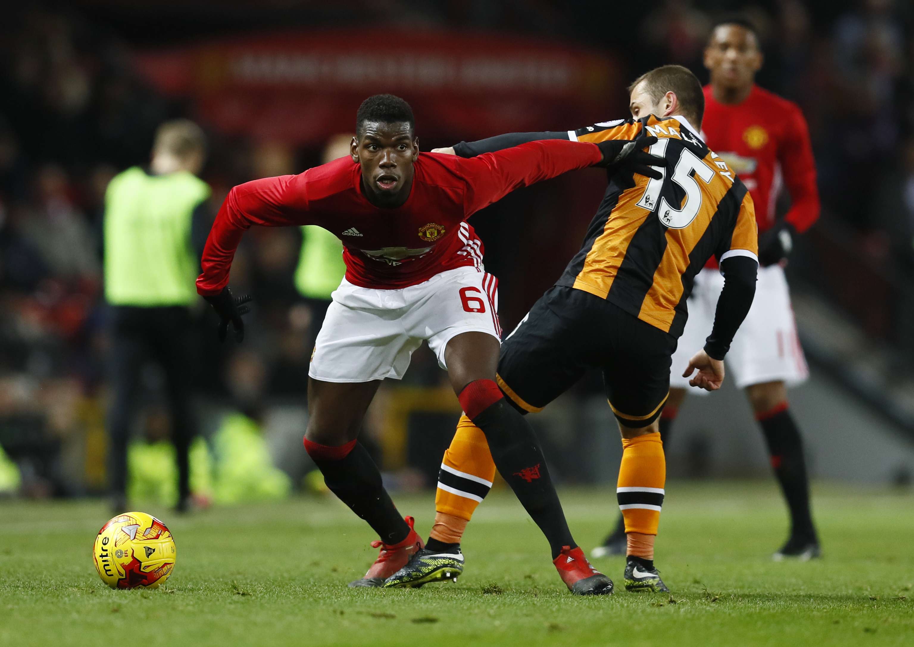 Boom Manchester United signing Paul Pogba is slowly adapting to English football. Photo: Reuters