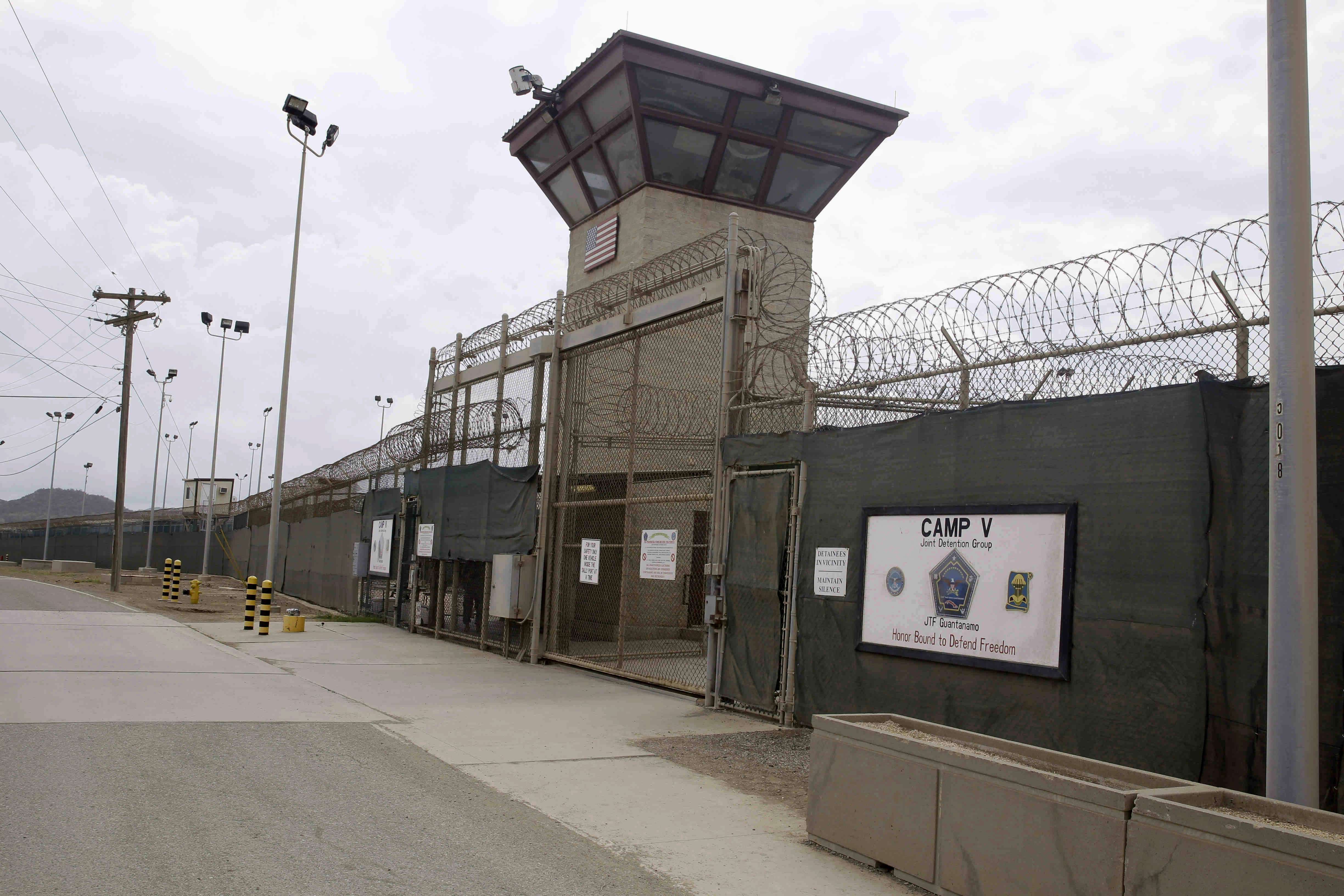 The entrance to Camp 5 and Camp 6 at the US military's Guantanamo Bay detention centre, at Guantanamo Bay Naval Base, Cuba. Photo: AP