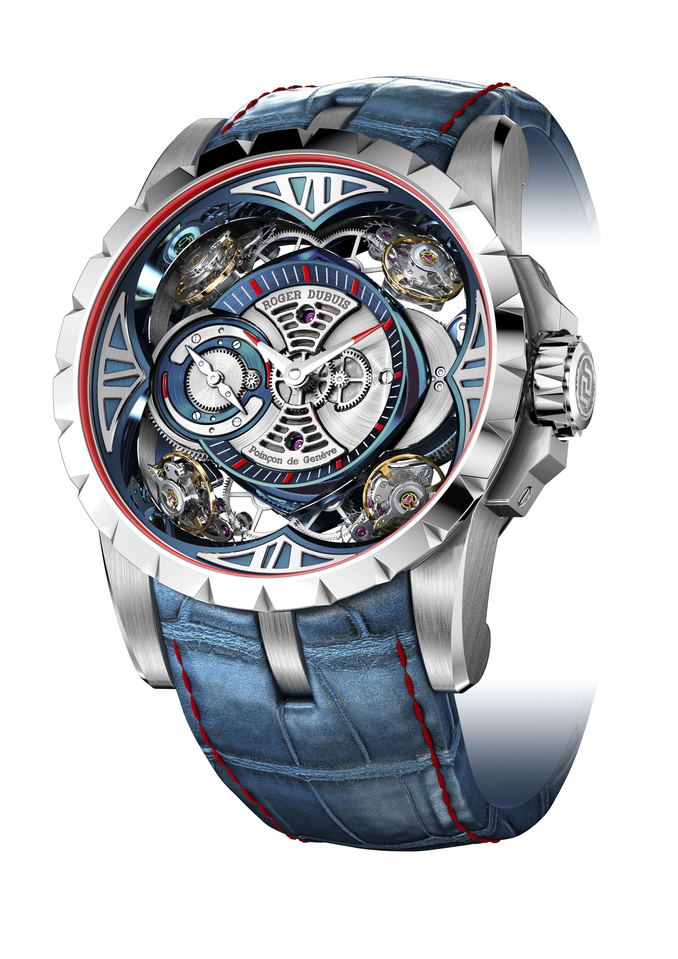 Roger Dubuis Excalibur Quatuor has been updated with a new material – cobalt chrome