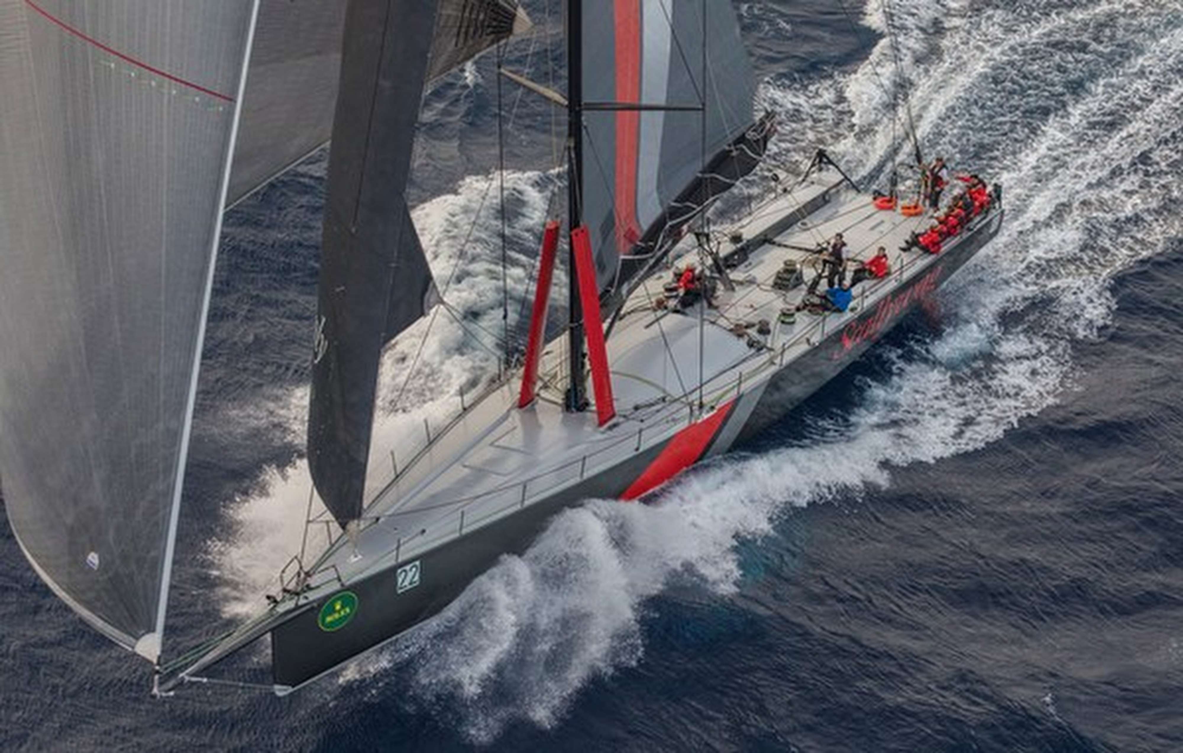 Scallywag during the Sydney to Hobart race. Photo: Rolex