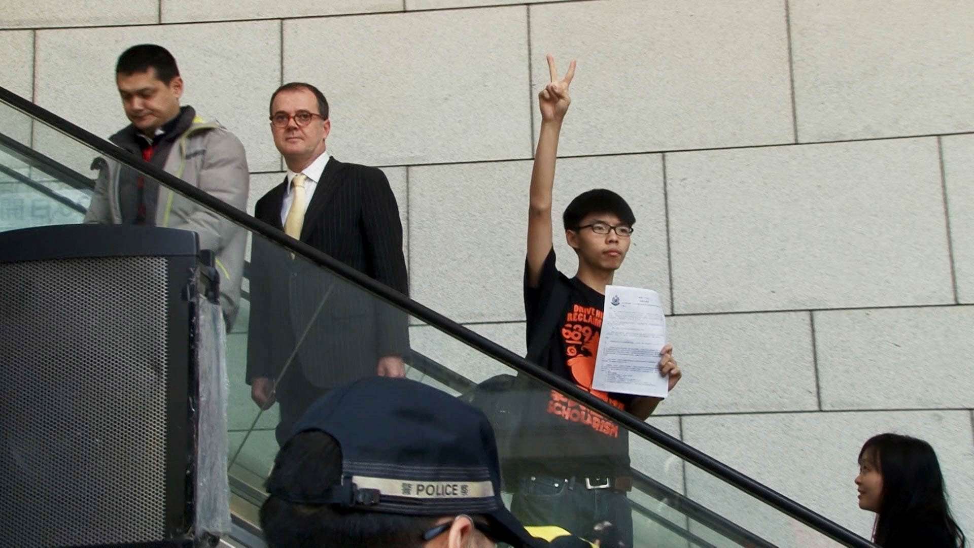 Joshua Wong in a still from the documentary Joshua: Teenager vs. Superpower. Photo: courtesy of Sundance Institute.