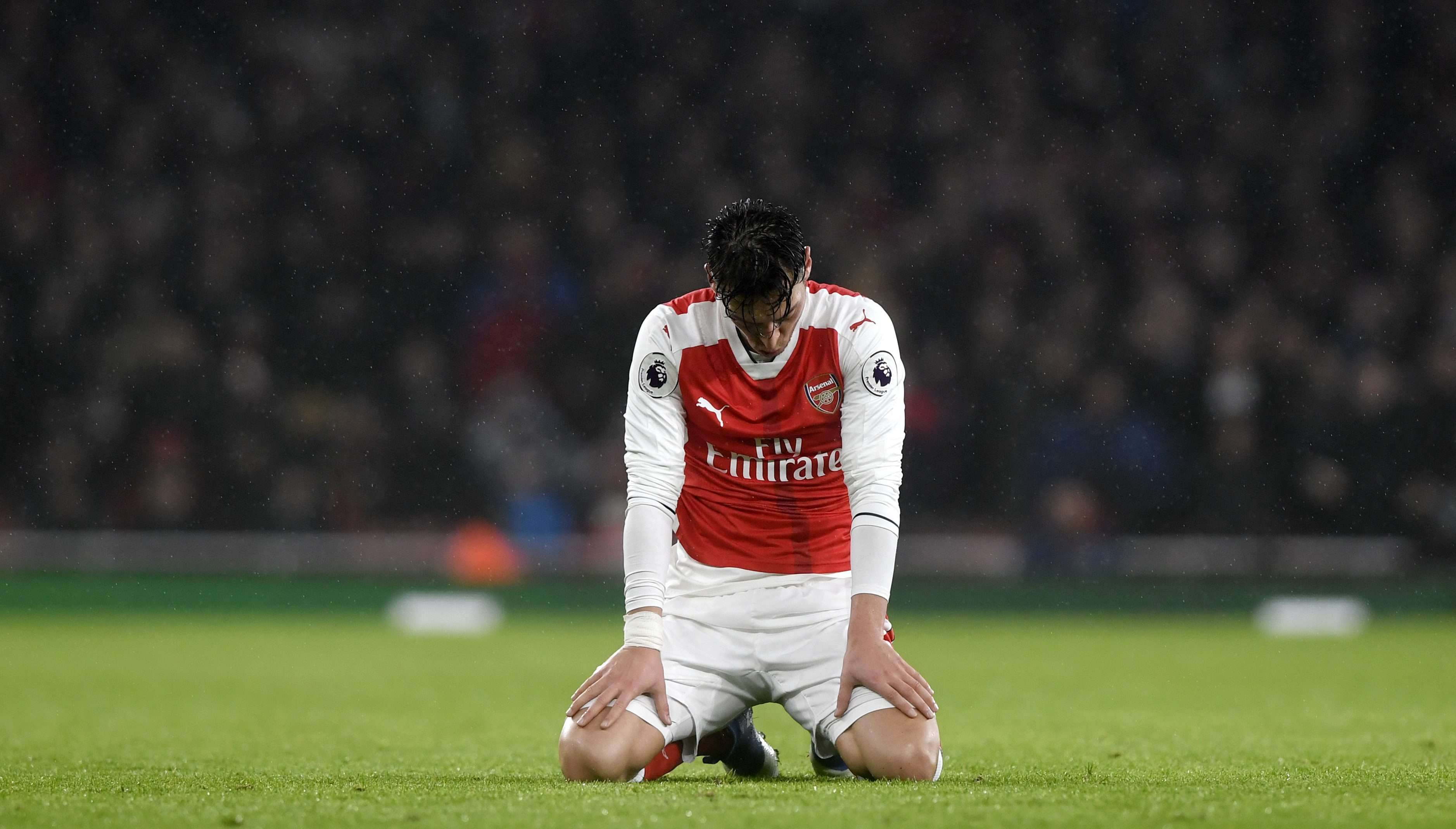 Arsenal's Mesut Ozil during defeat by Watford. Photo: EPA