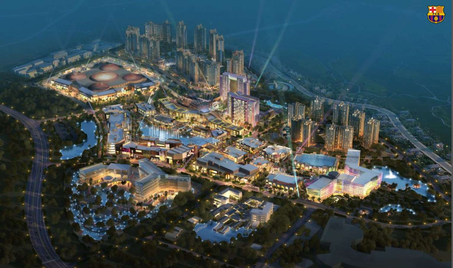 The planned Centreville development in Hainan where Barca will have a museum and megastore: Source: FC Barcelona