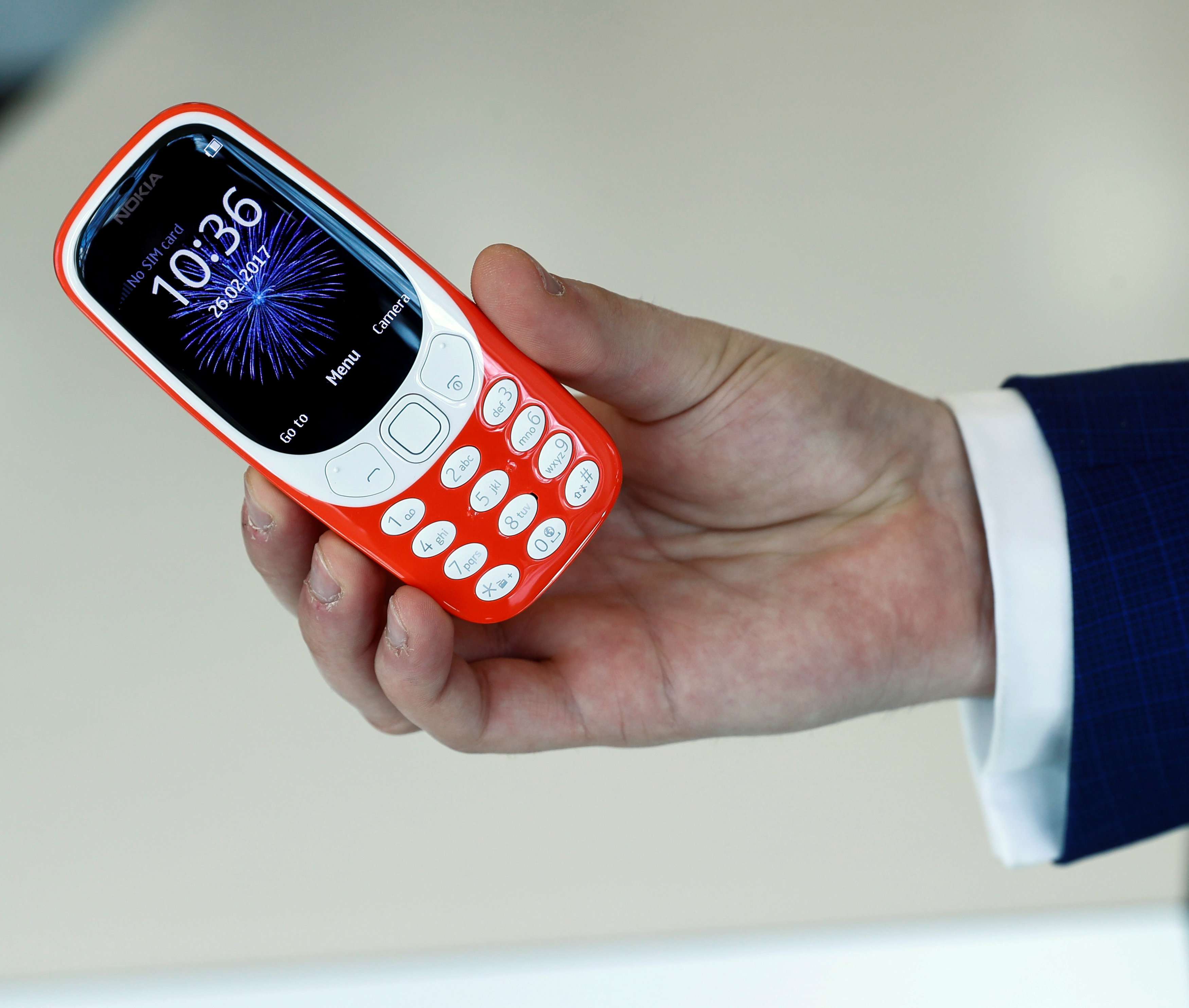 The new Nokia 3310 will feature impressive battery life and retro styling. Photo: Reuters