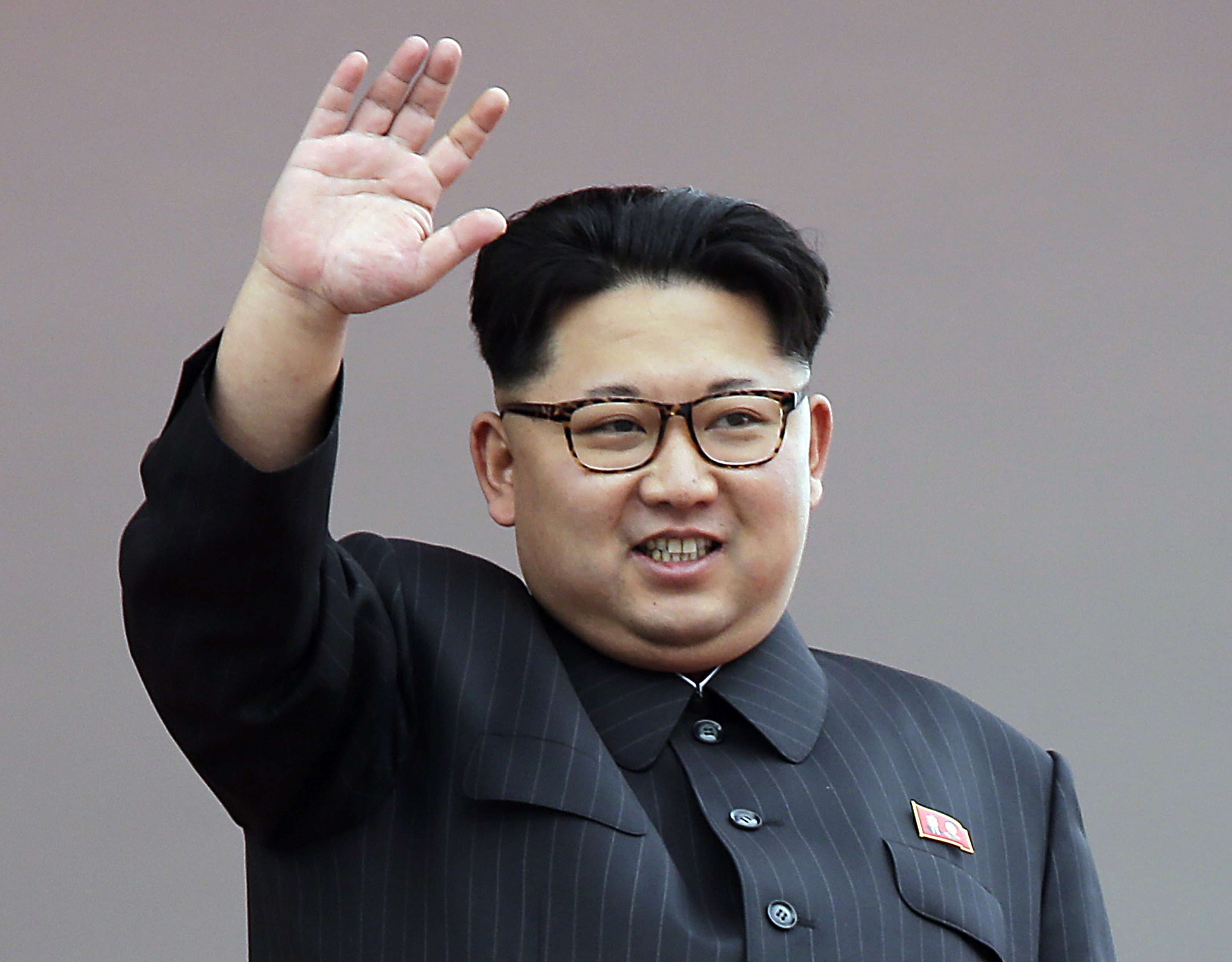 A file photo of North Korean leader Kim Jong-n at the Kim Il Sung Square in Pyongyang, North Korea. Photo: AP