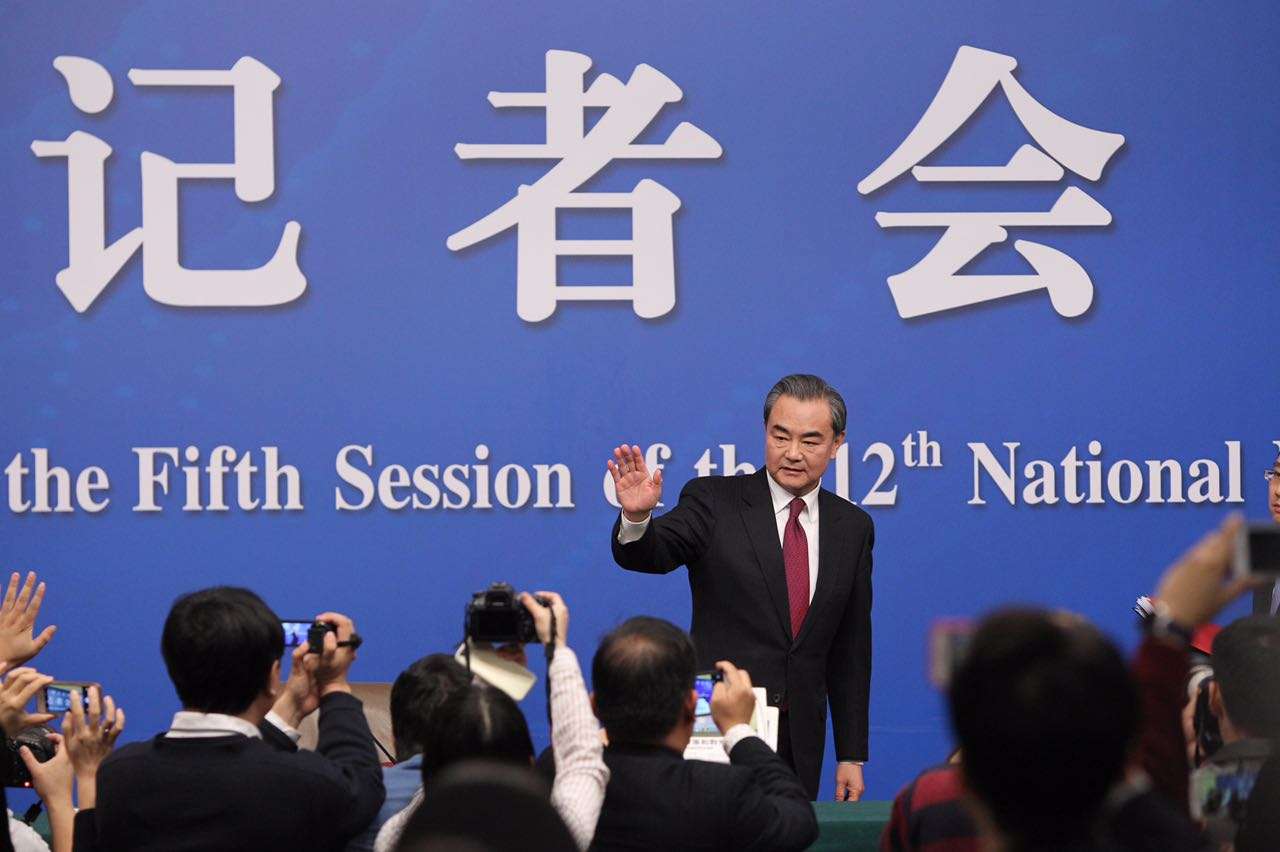 China’s Foreign Minister Wang Yi meets the press on the sidelines of the annual “two sessions” plenary meetings in Beijing on Wednesday. Photo: Simon Song