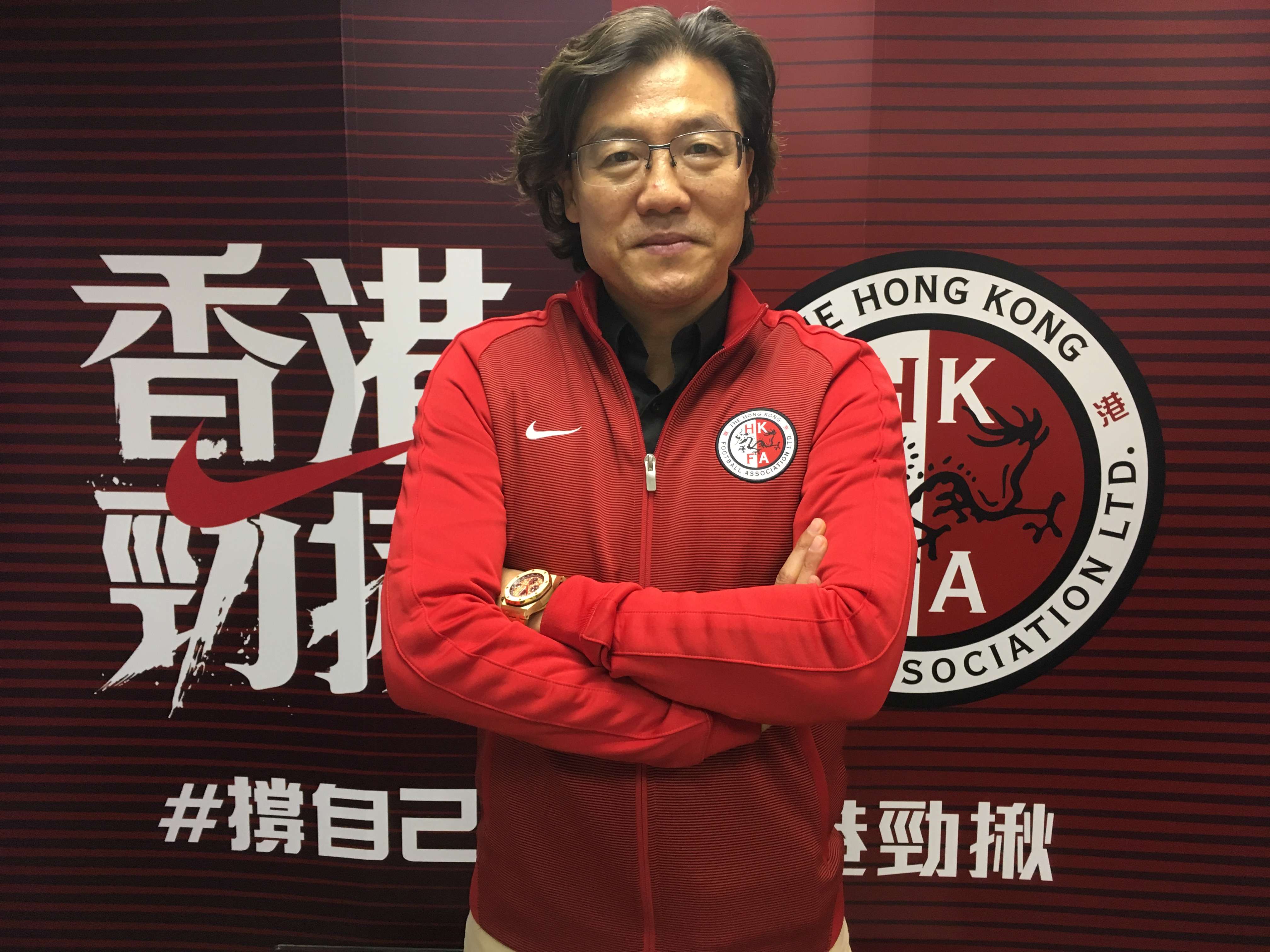 Hong Kong coach Kim Pan-gon. Photo: Hong Kong Football Association