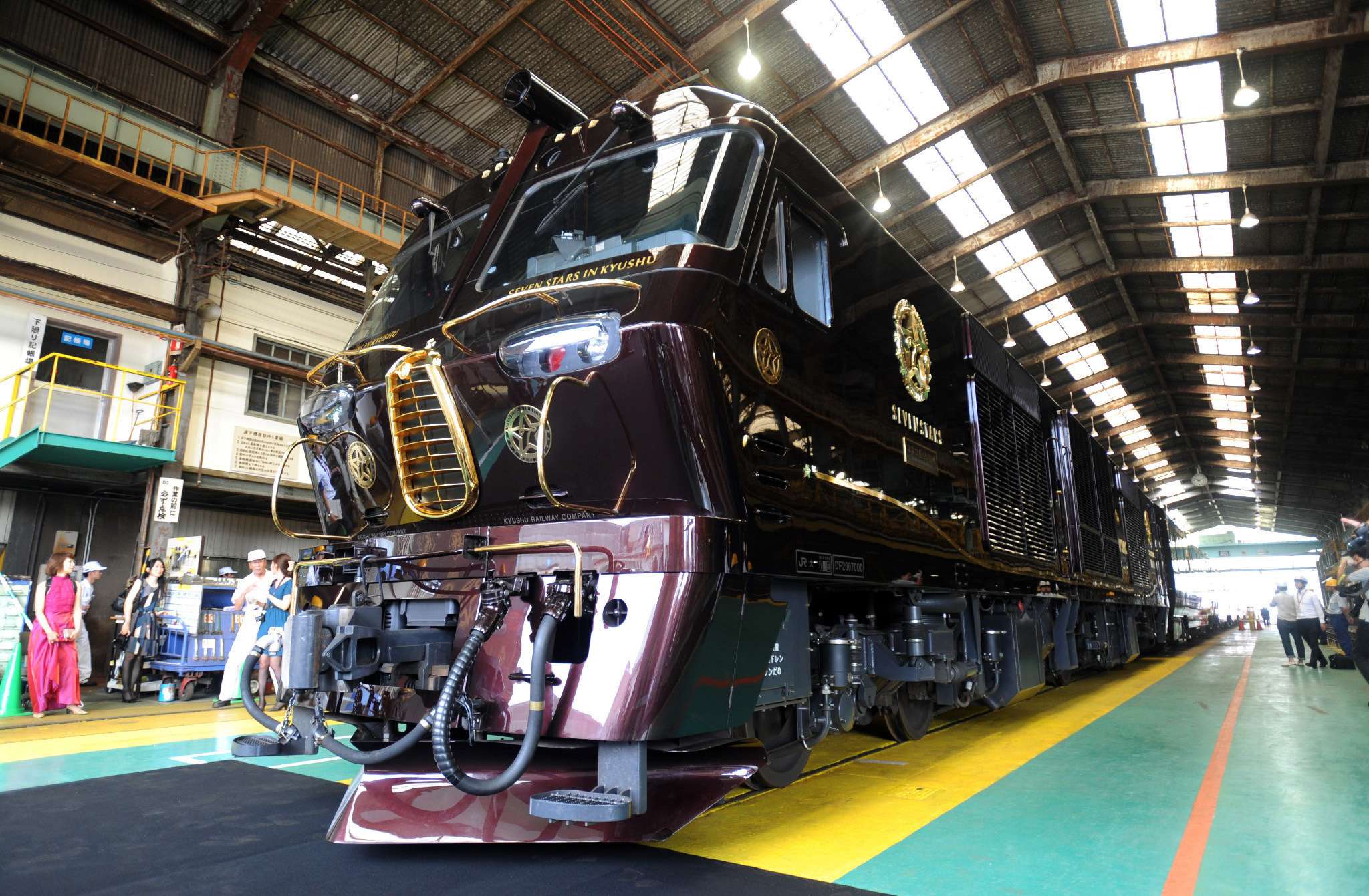 The super luxury Seven Stars in Kyushu sleeper train, by JR Kyushu. Photo: AFP