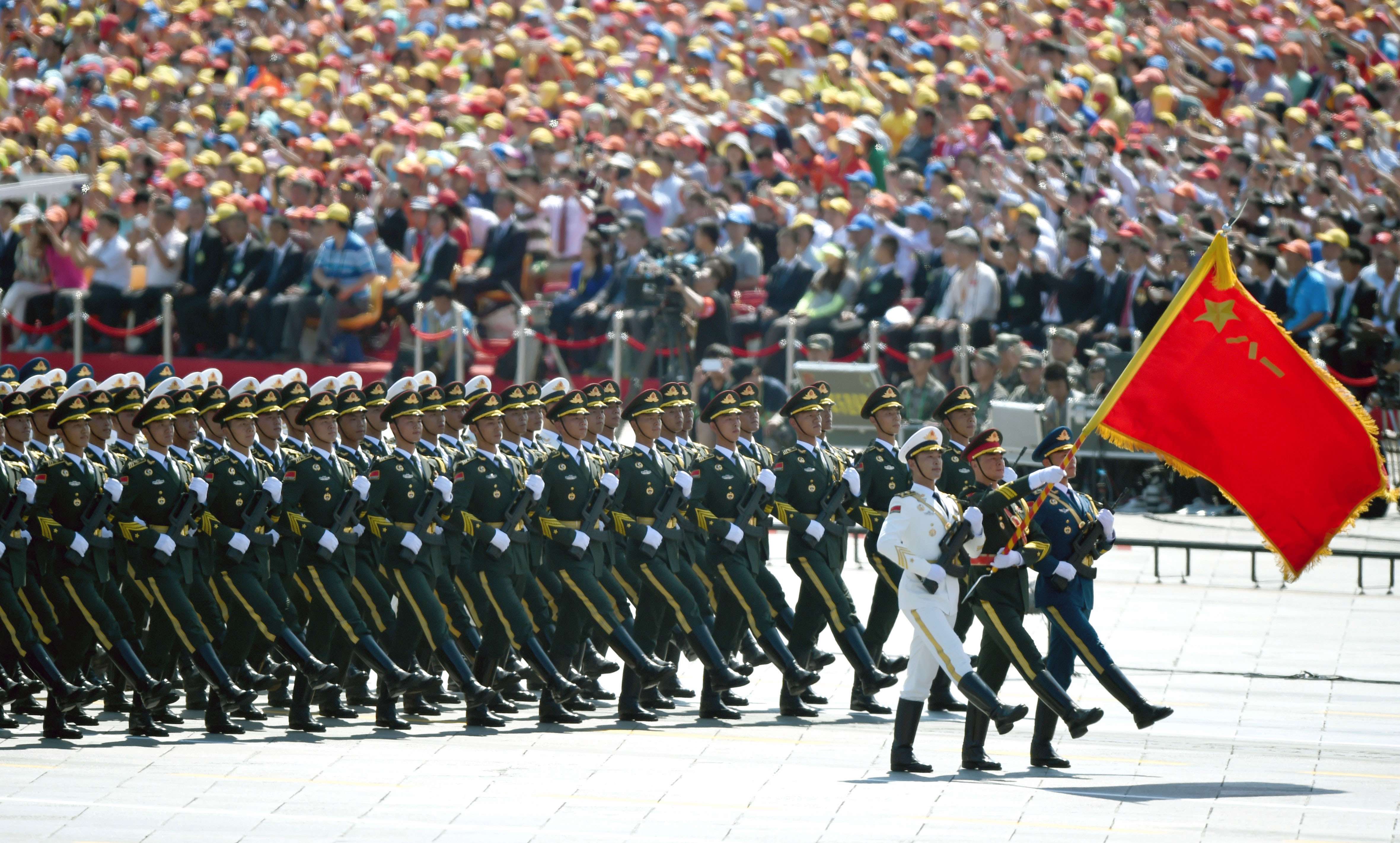 China’s last major military parade, held in 2015. Photo: Xinhua