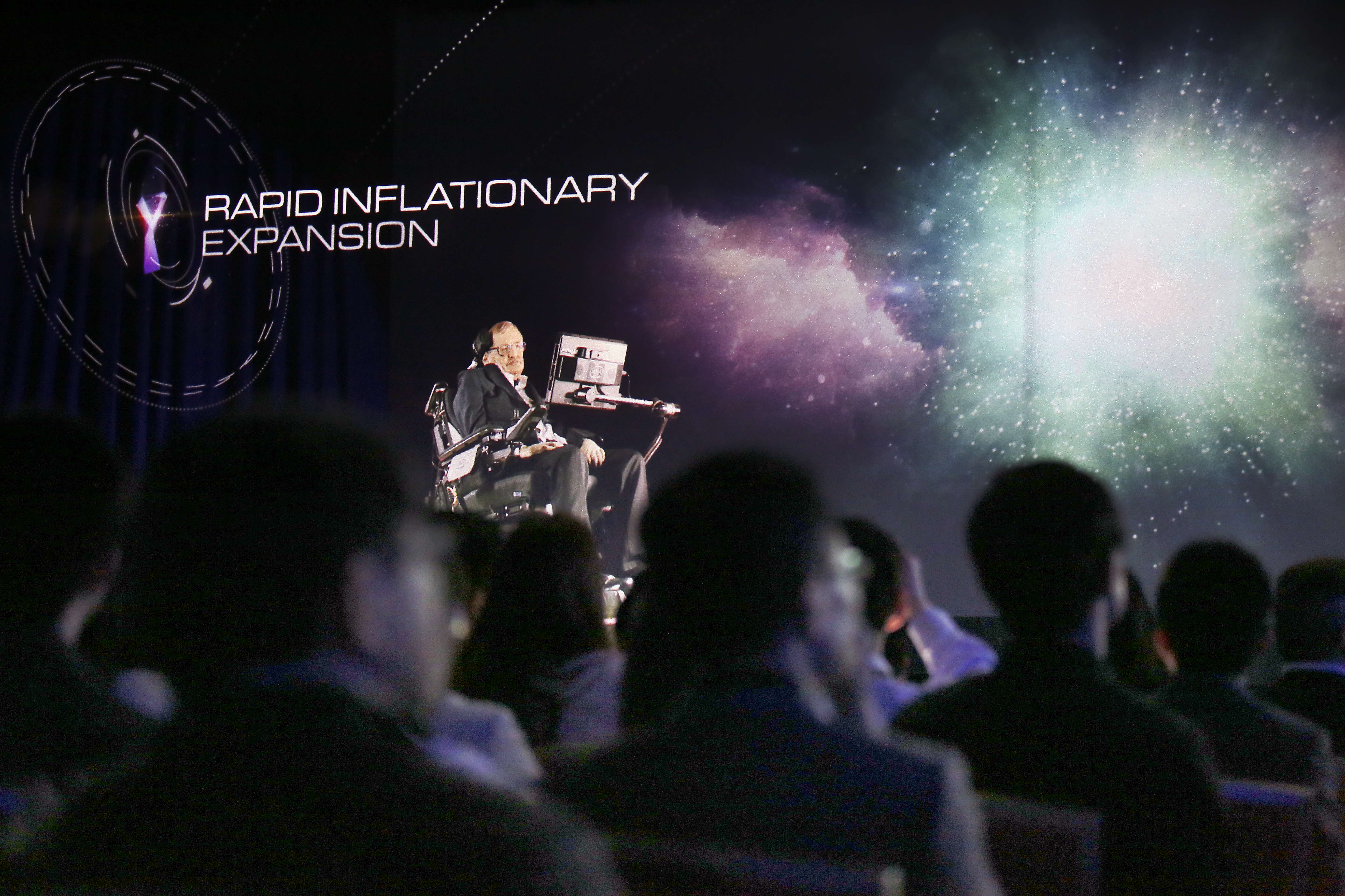 An evening with Stephen Hawking at Hong Kong Science Park in Tai Po. Photo: Edward Wong