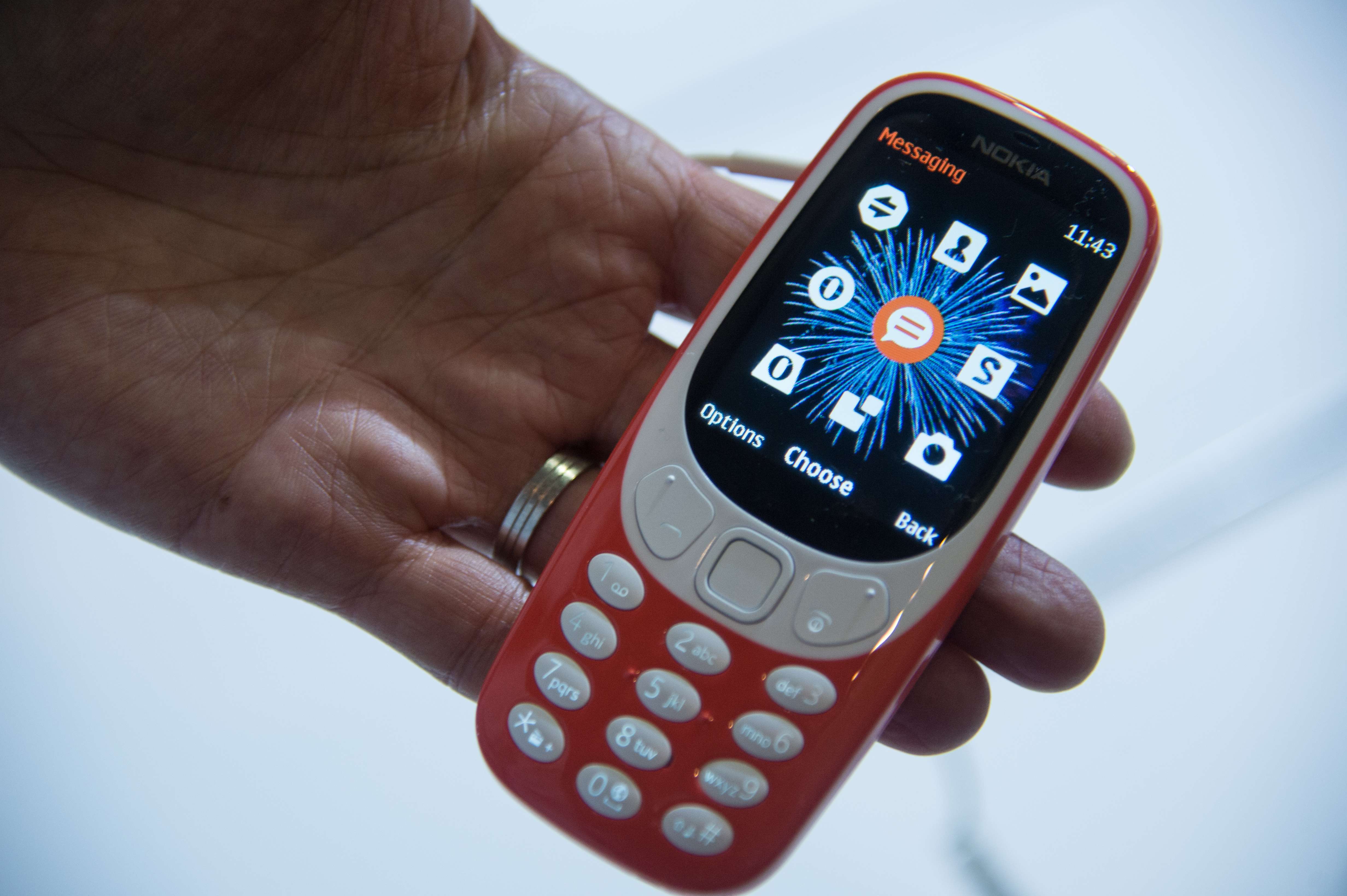 The new-look Nokia 3310. Photo: AFP