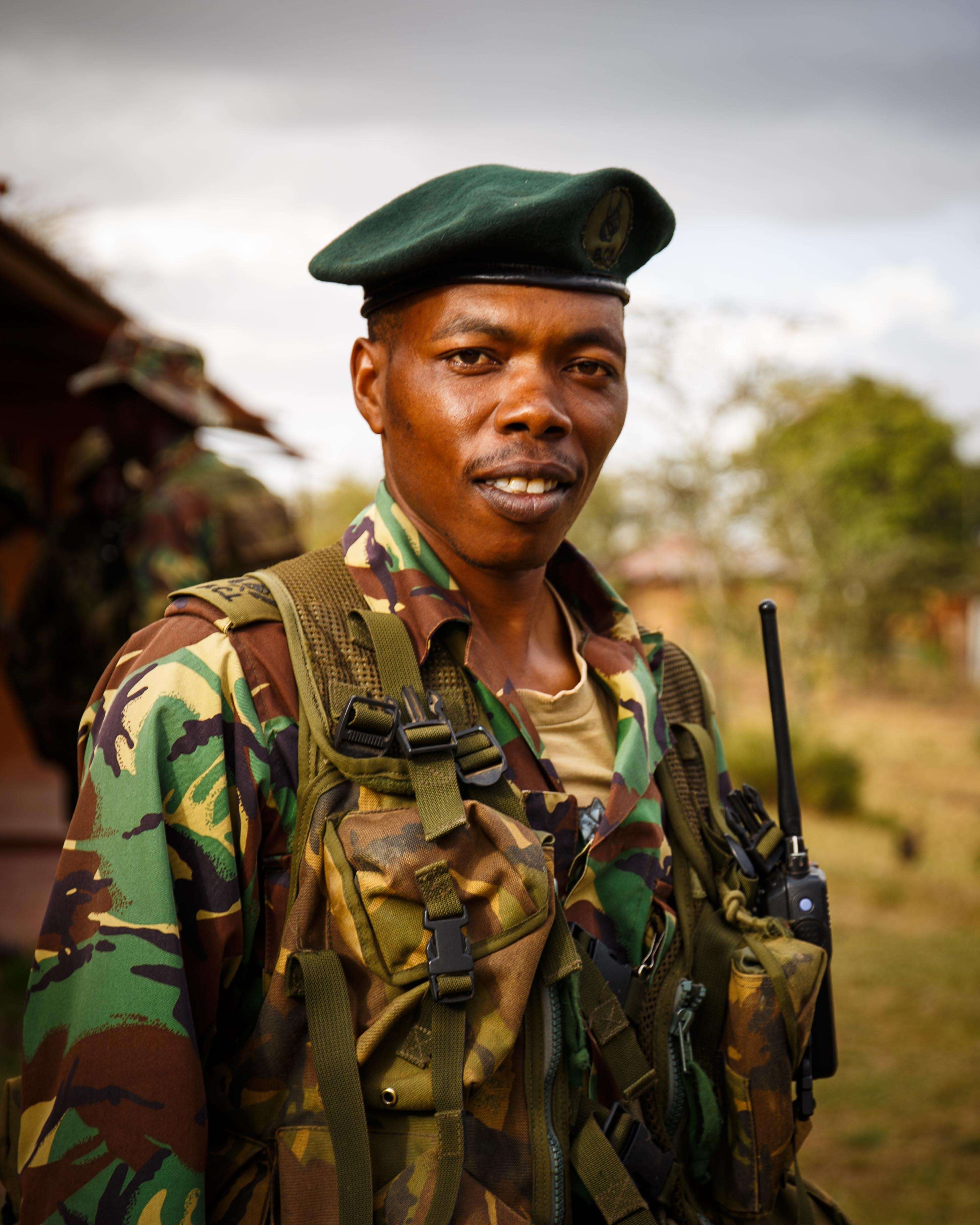 The Borana Conservancy in central Kenya employs rangers like Rianto to protect wildlife day and night against poachers who are ready to kill or be killed. Photo: Tessa Chan
