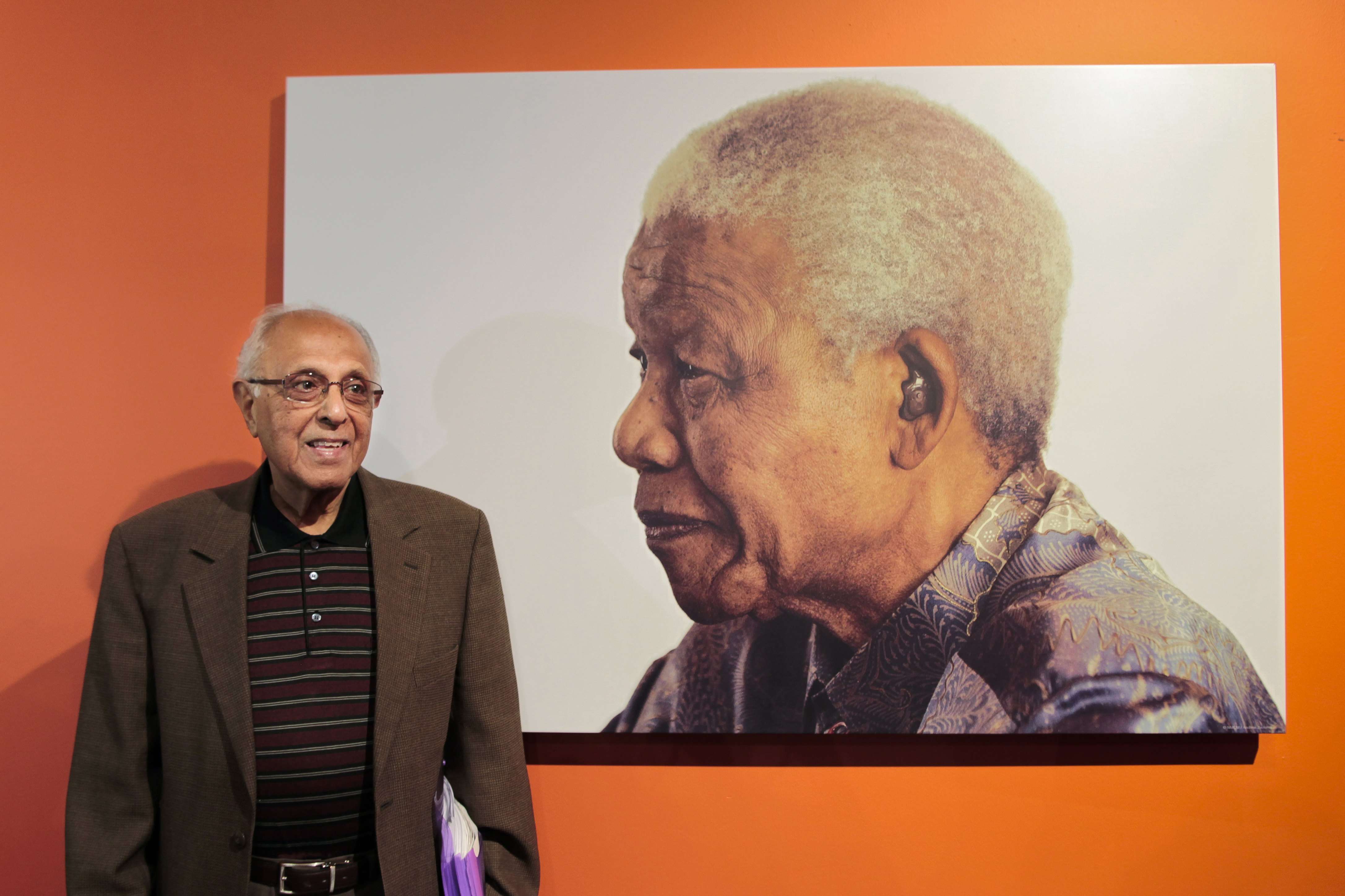 Ahmed Kathrada, a former South African political prisoner who spent years in prison with late South African president Nelson Mandela. File photo: EPA
