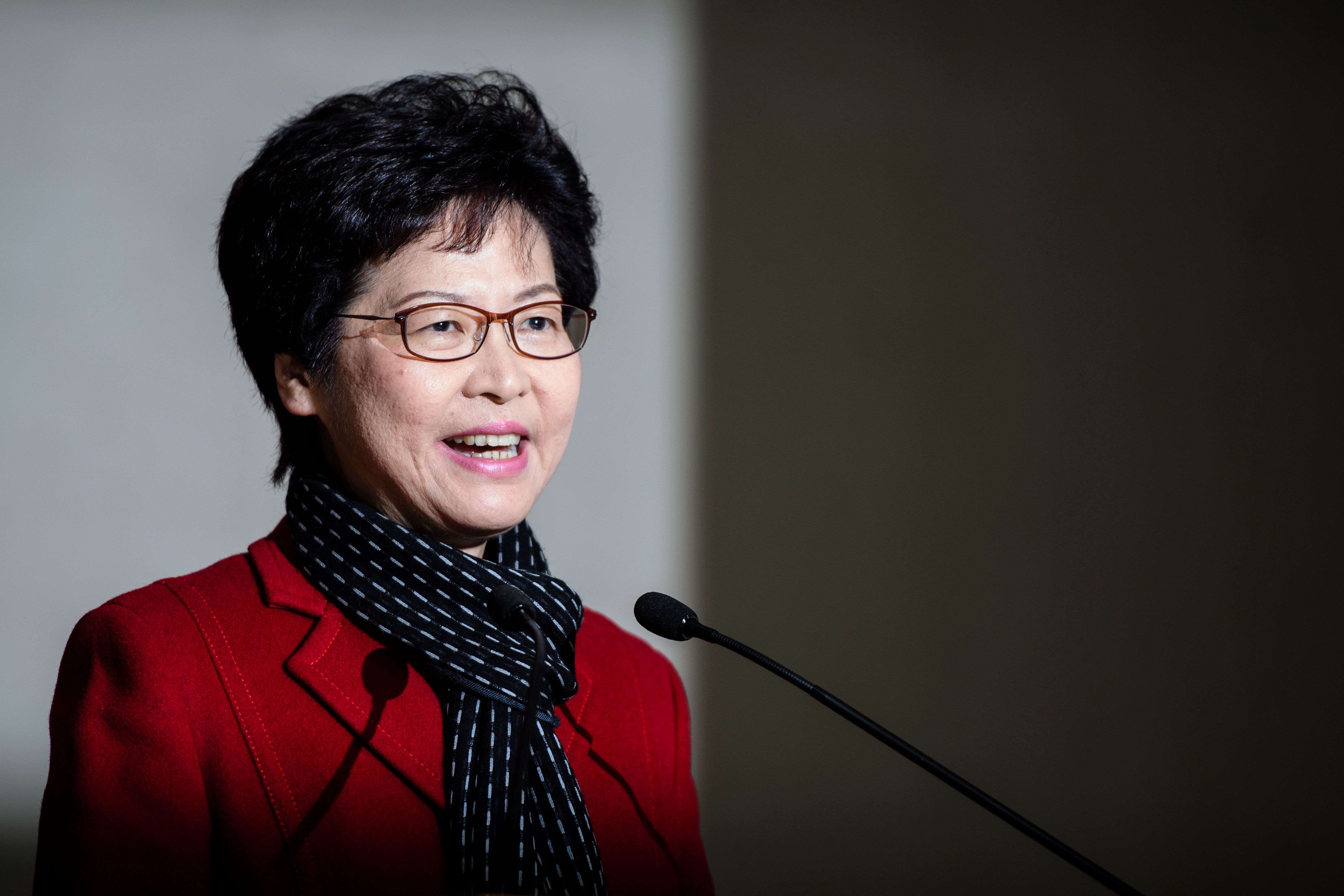 Chief executive-elect Carrie Lam attends a press conference after her election. At the end of the day, we’re talking about a highly accomplished person of integrity, sincerity and dedication to public service, a top administrator in one of the most efficient and corruption-free governments in the world. Photo: AFP