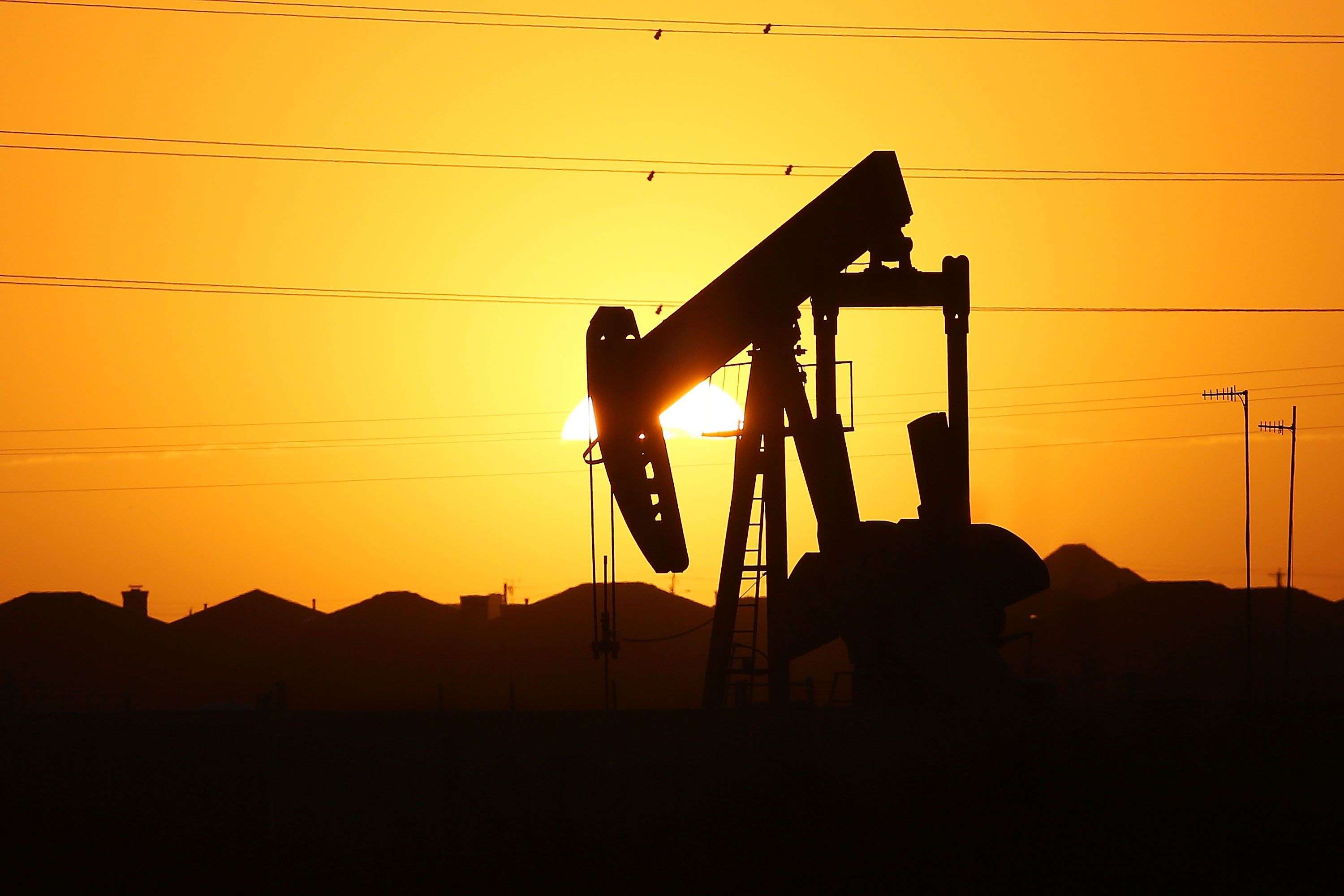 Texas oil producers are just one of the many US regional economic players that would suffer from a US trade war with China. Pictured, a pumpjack on the outskirts of Midland, Texas. Photo: AFP