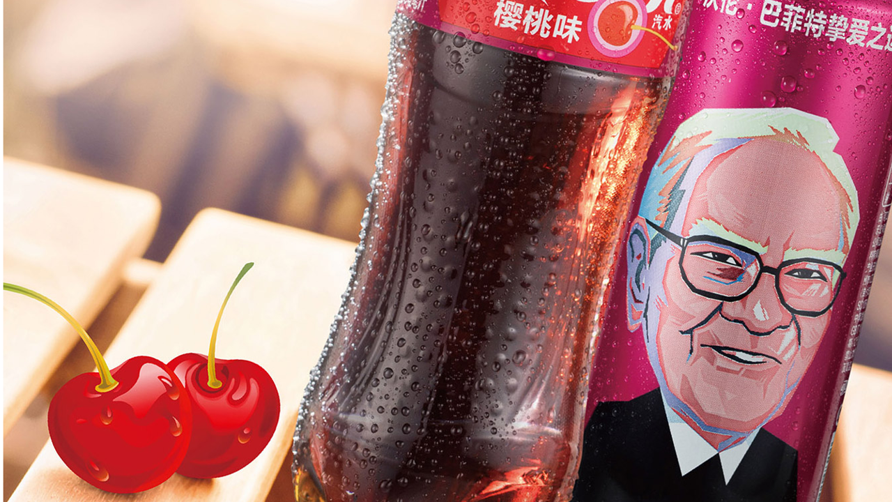 Warren Buffet's image to adorn Cherry-Coke cans in China. Photo: Coca-Cola