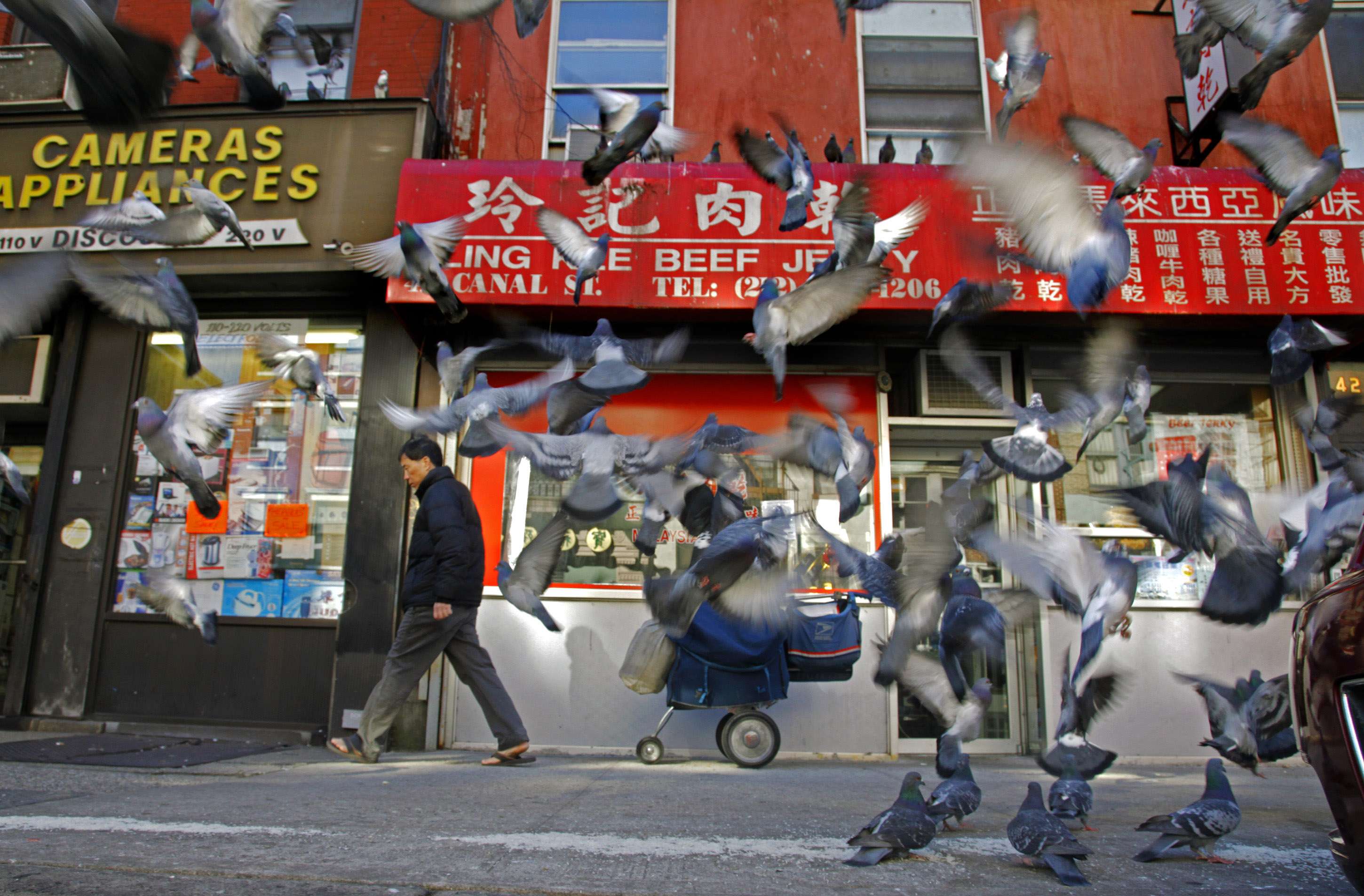 A file picture of an area of Chinatown in Manhattan. Photo: AP