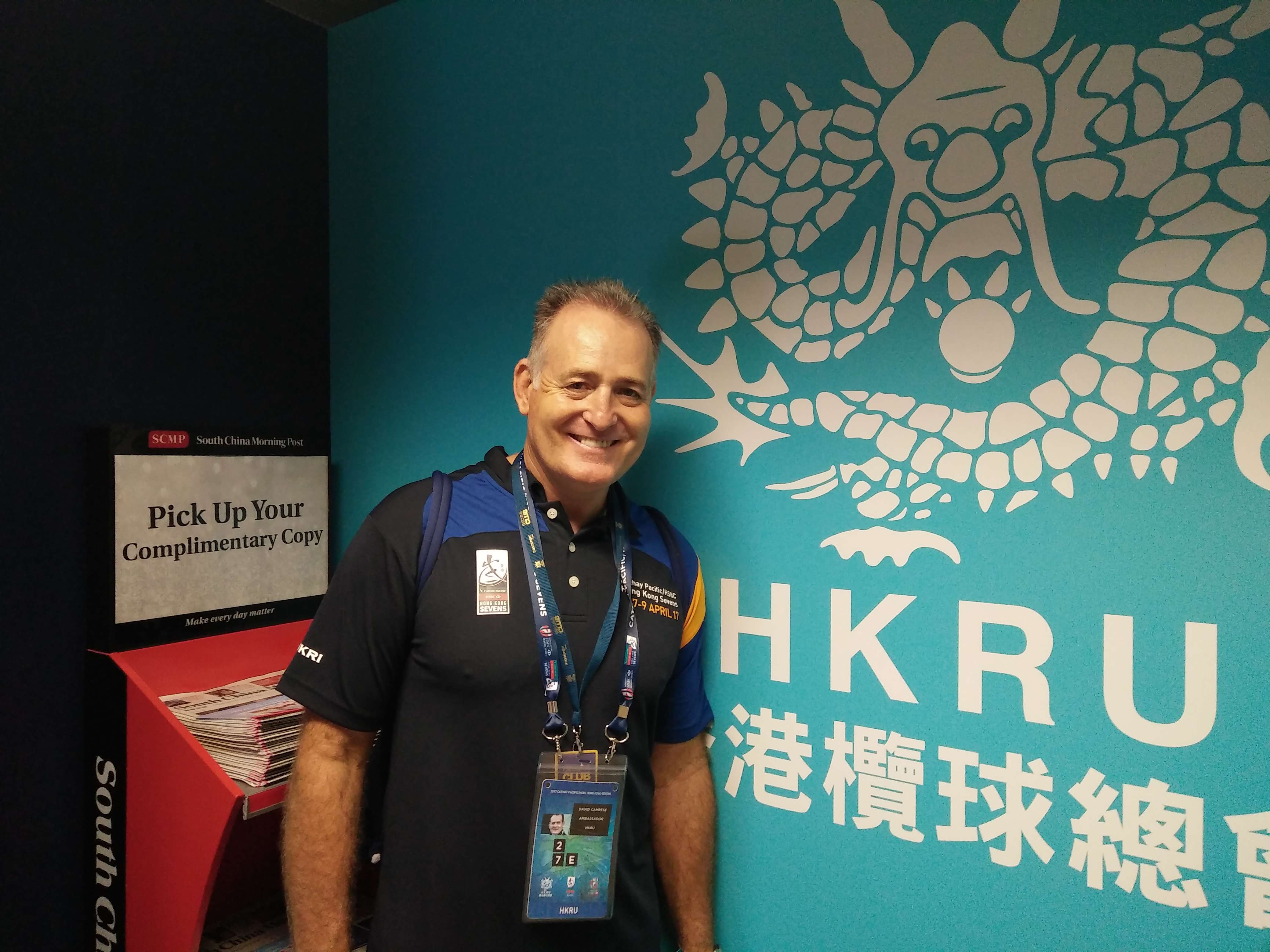 David Campese at Hong Kong Sevens 2017. Photo: Handout