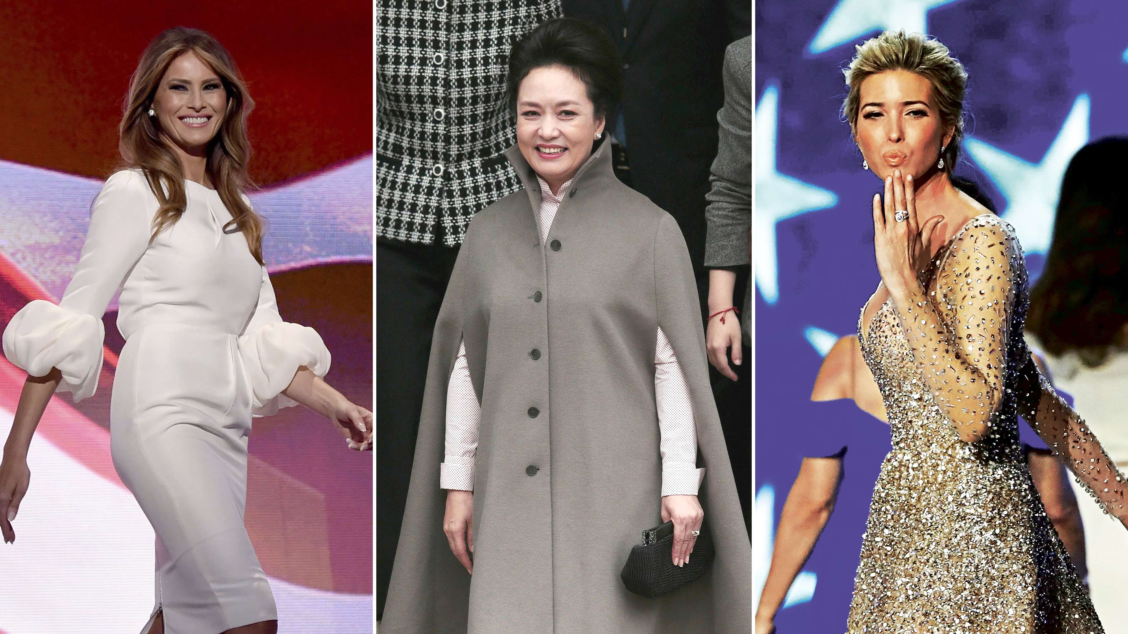 Style icons: US first lady Melania Trump, Chinese first lady Peng Liyuan and Assistant to the President Ivanka Trump. Photos: Reuters, AFP