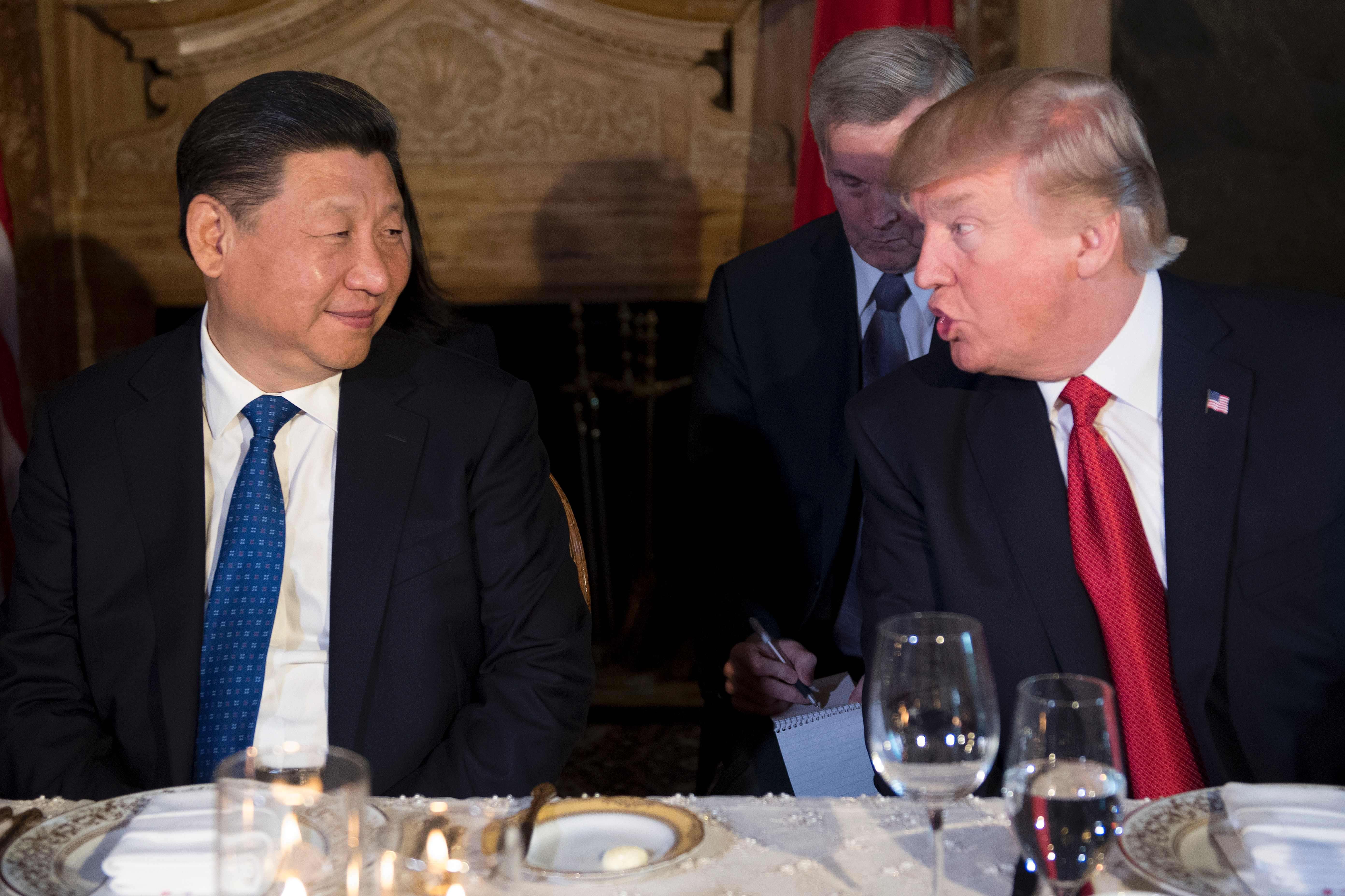 US President Donald Trump informed Chinese President Xi Jinping of US missile strikes on Syria as they were having dessert at the Mar-a-Lago estate. Photo: AFP