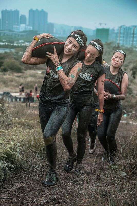 Competitors in the 2016 Spartan race in Hong Kong. Photos: Handout