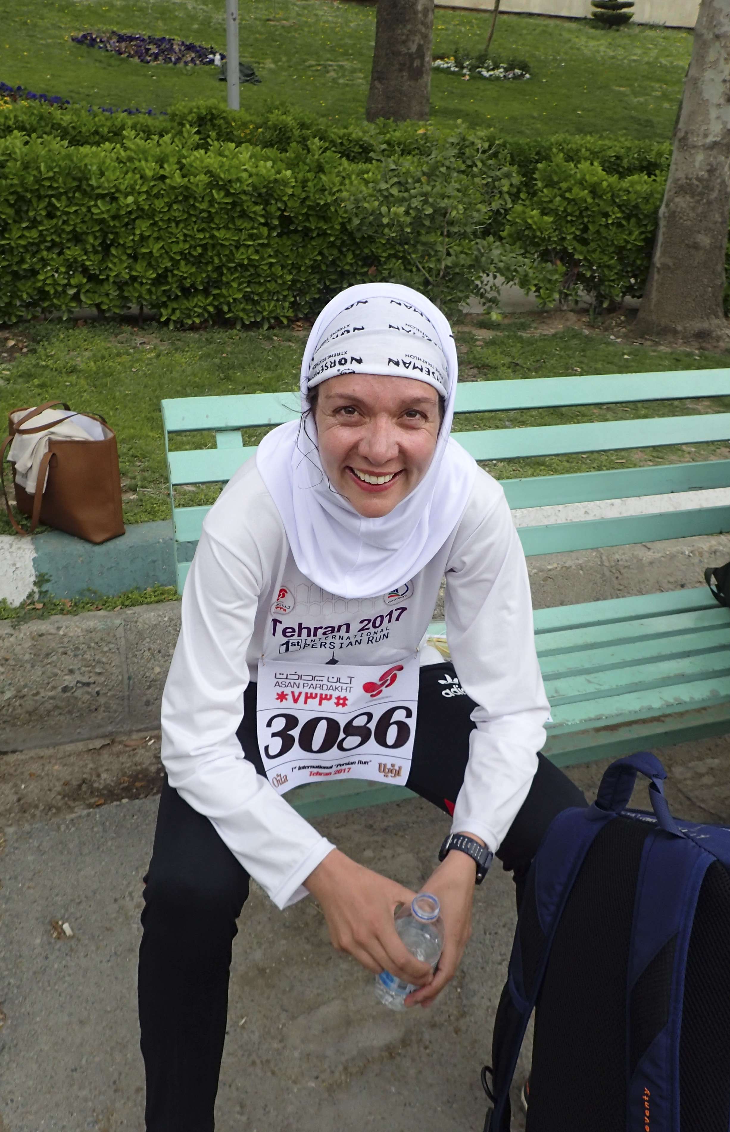 Trilby White went to Tehran to run a marathon, but was told that women were only allowed to participate in the 10km race.