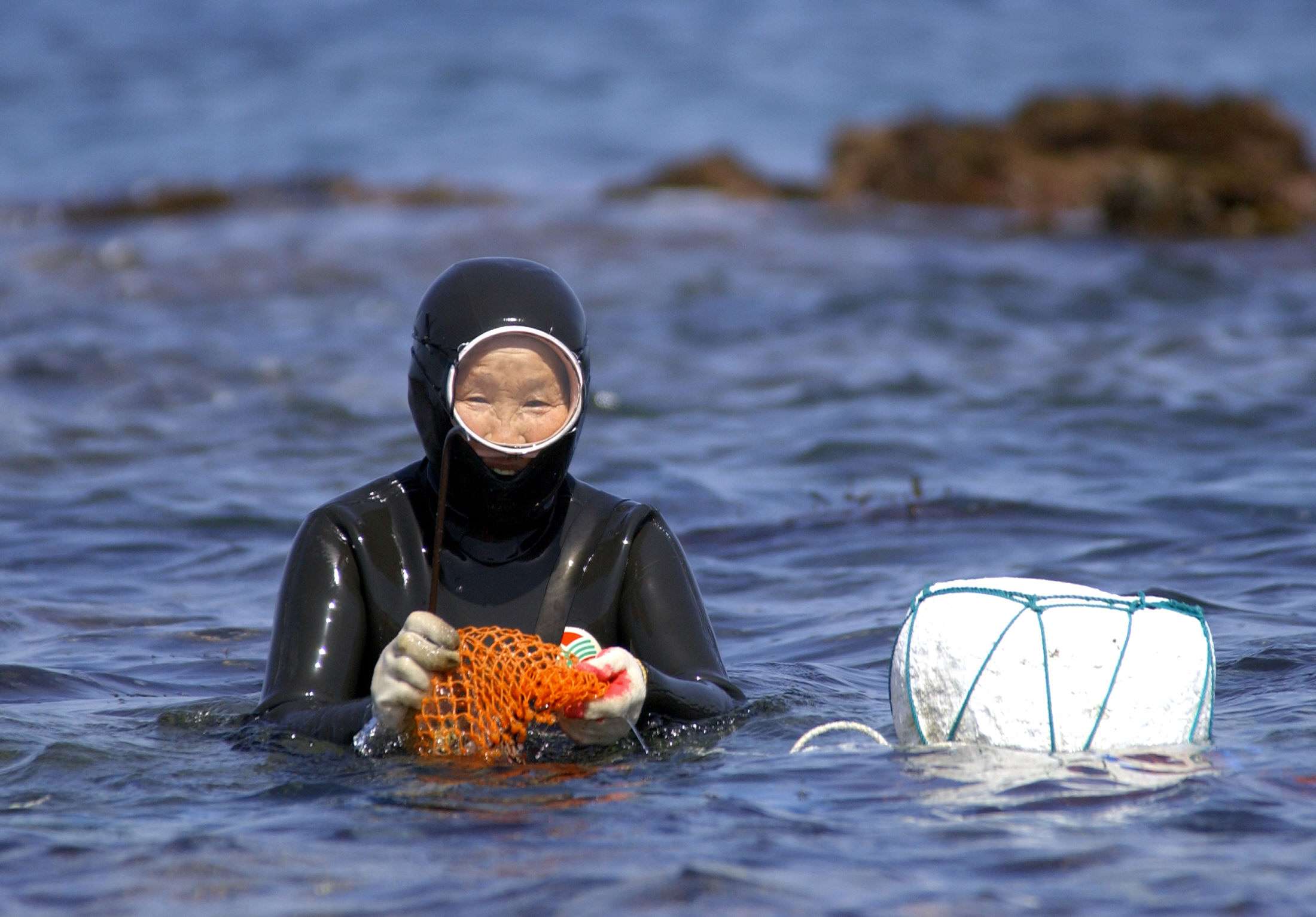 Jeju Island’s legendary female free divers, who comb the sea bottom to collect food, fuelled Anne Hilty’s fictional account in the “A Sense of Place” section of Imprint 16. Photo: AFP