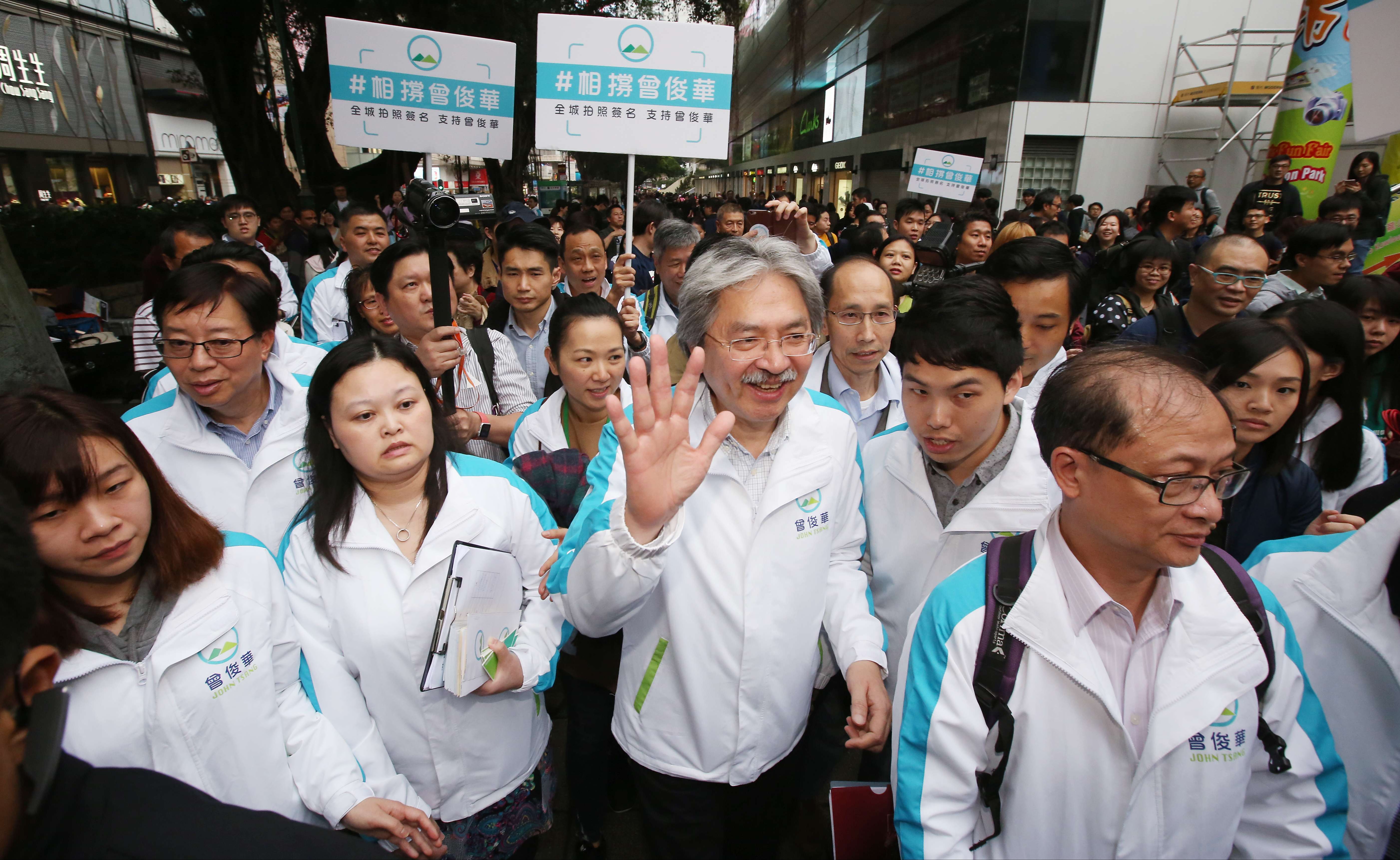 John Tsang Chun-wah spent HK$2.3 million on his website and social media during his election bid. Photo: Edward Wong