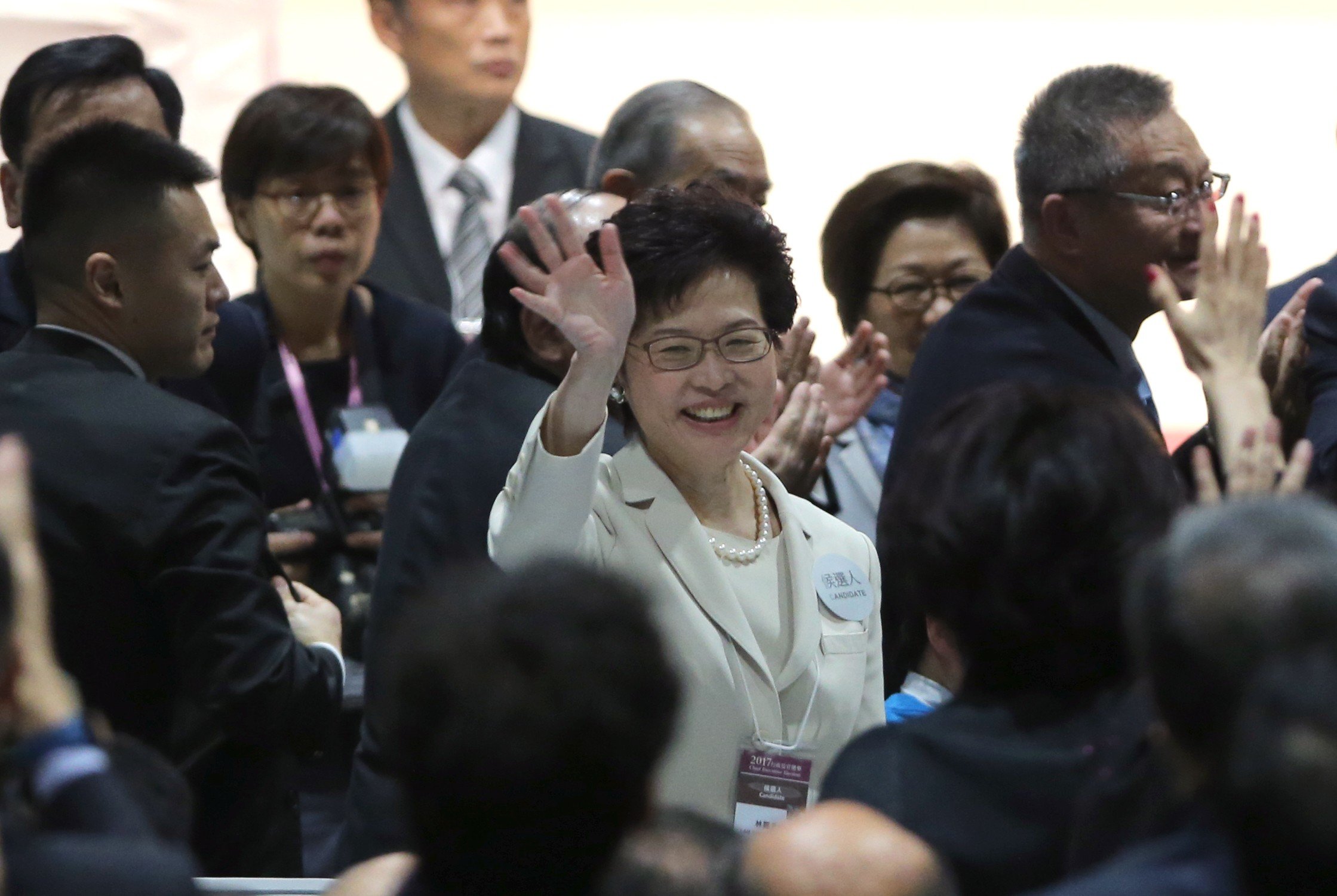 Carrie Lam will be Hong Kong’s next chief executive. Photo: Sam Tsang