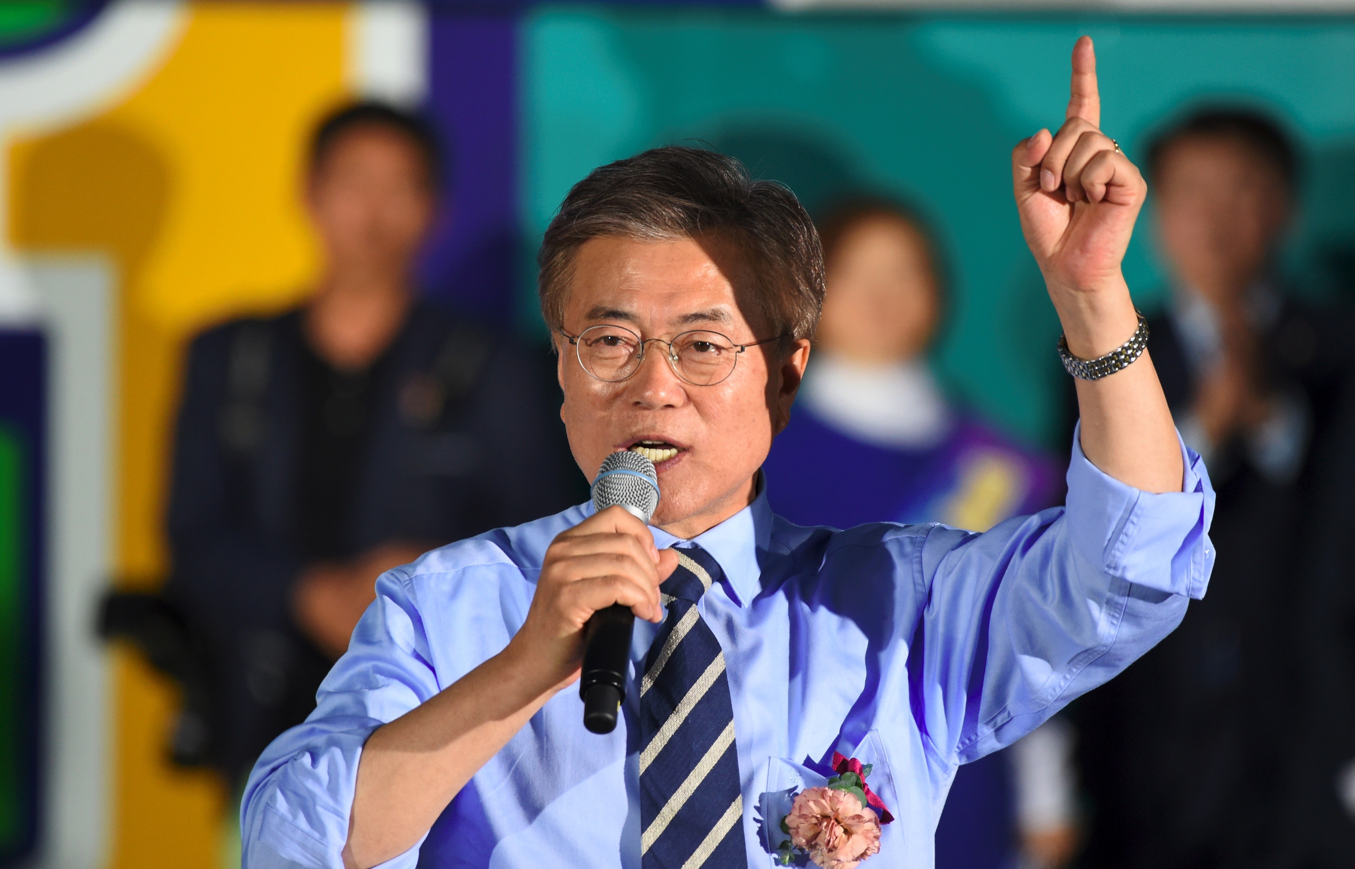 Moon Jae-in appears set to be South Korea’s next president. Photo: AFP