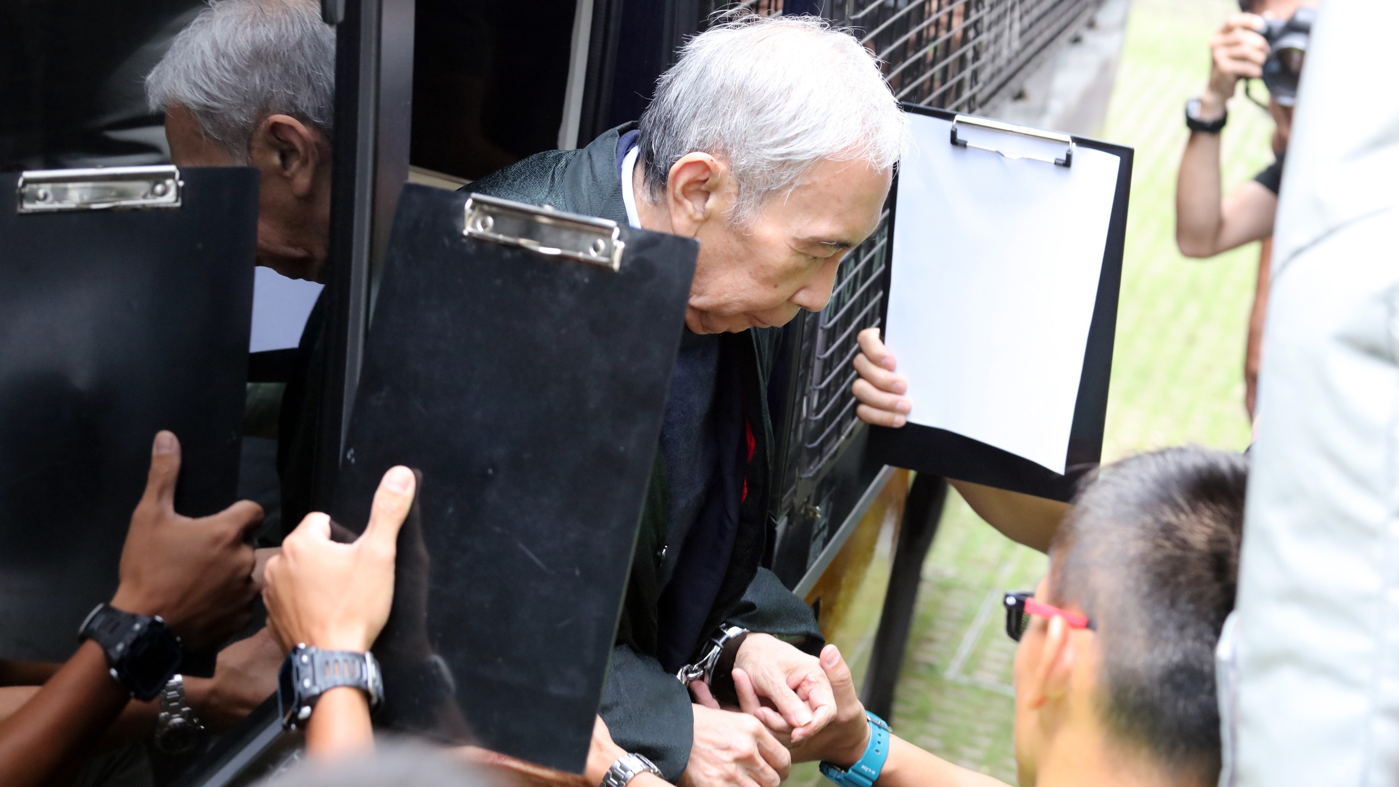 Former chief secretary Rafael Hui Si-yan arriving at the Court of Final Appeal in Central on Wednesday. Photo: Felix Wong