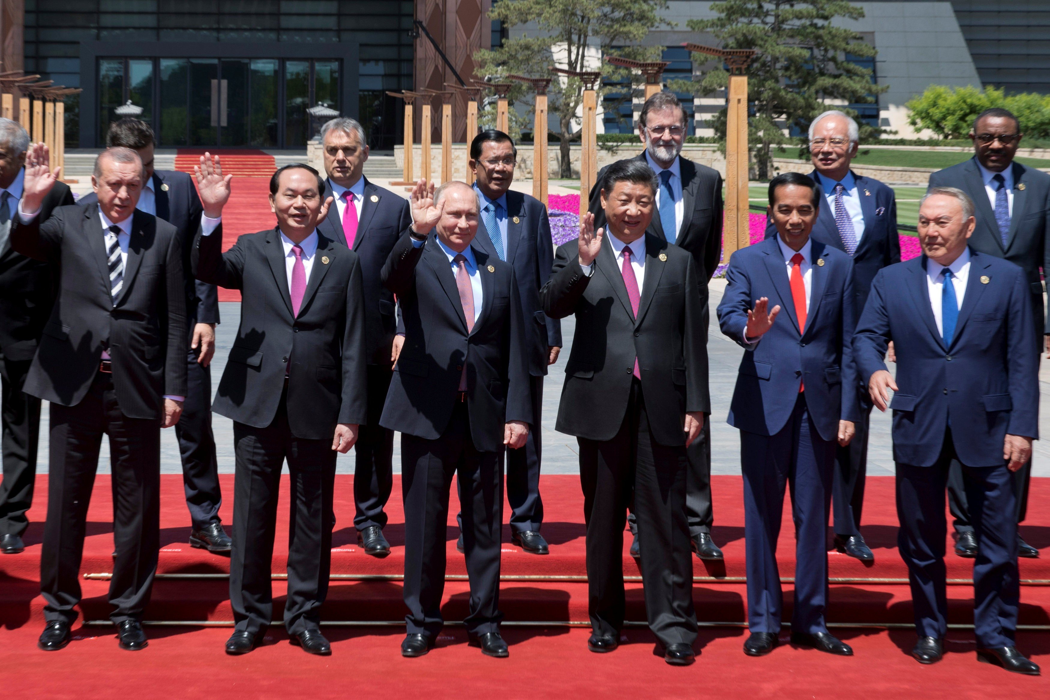 Leaders from more than two dozen countries attended the belt and road forum. Photo: AP