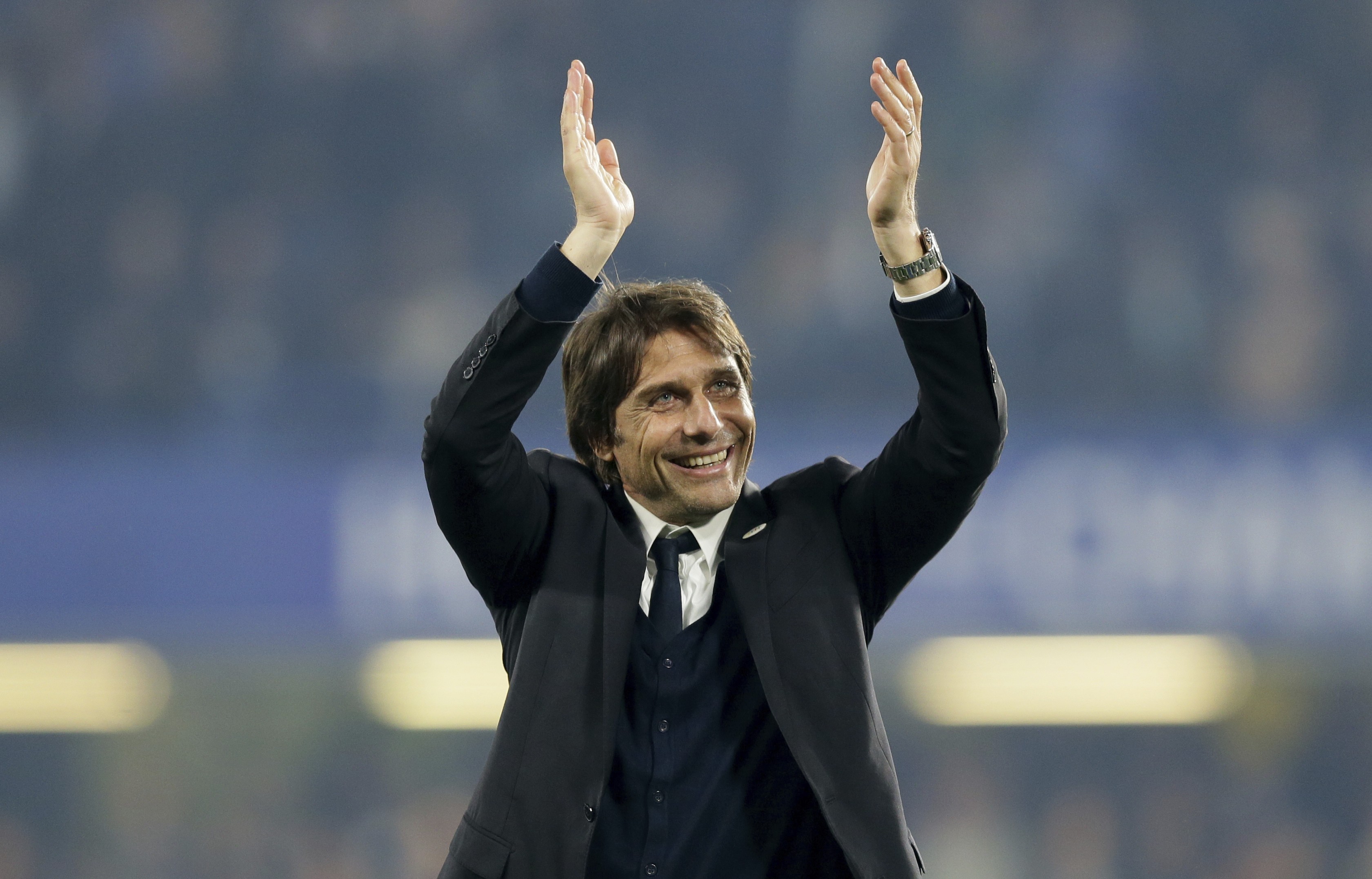Chelsea manager Antonio Conte has led his side to being 40 points better off this term than they were last season. Photo: AP