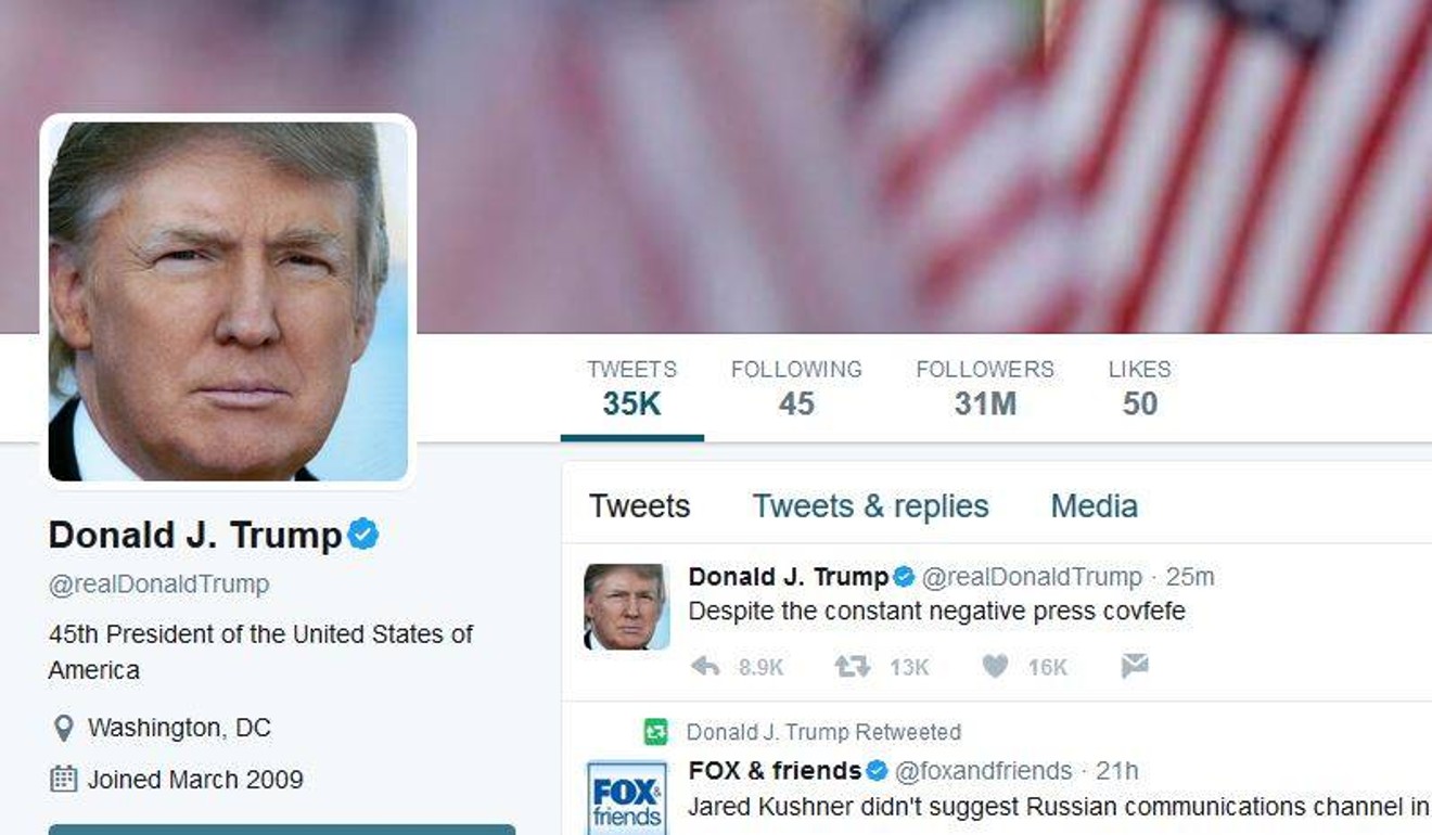 Confusion as Trump sends out garbled late night tweet about