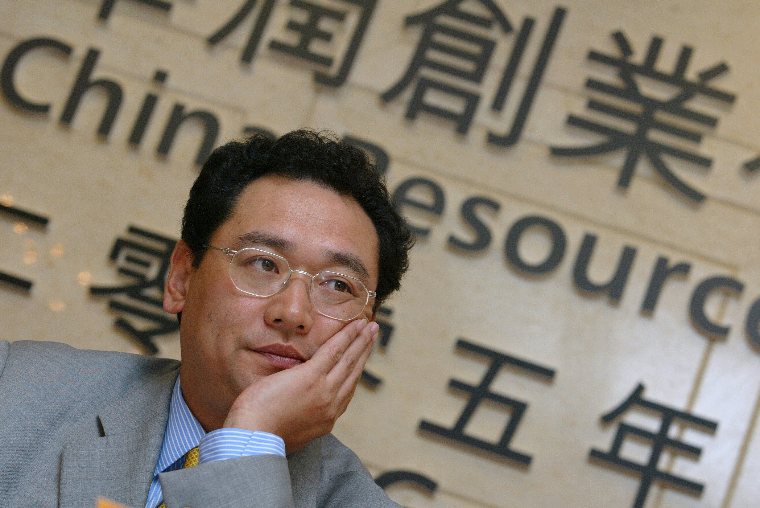 Song Lin, the former chairman of China Resources Holdings Co., during a 2005 media event at the company’s Wanchai office. Photo: SCMP.